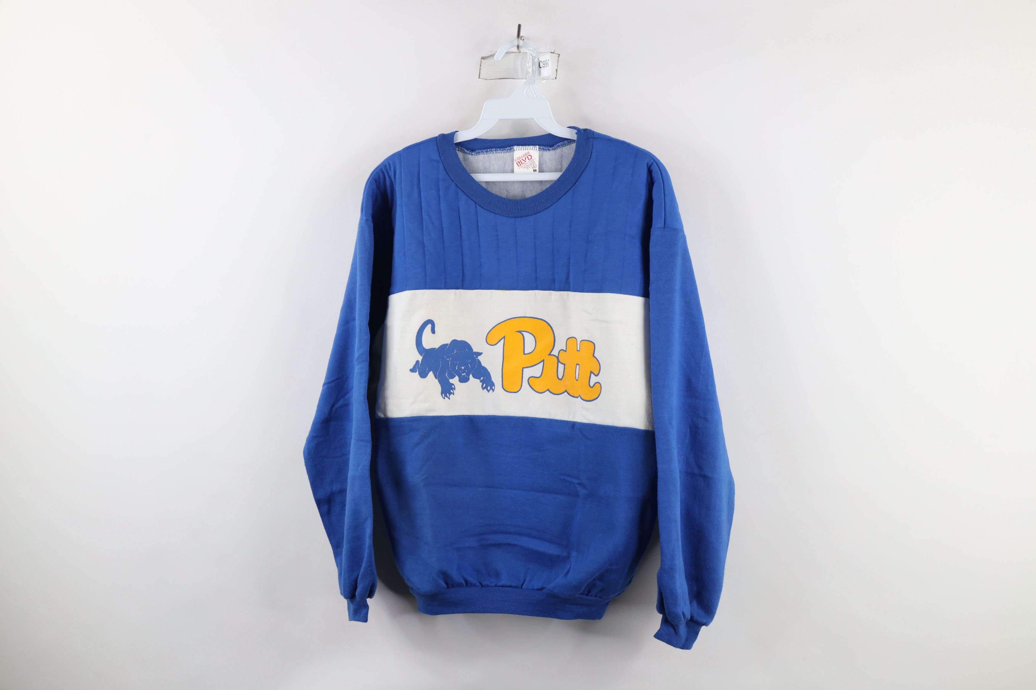 Vintage Vintage 80s University of Pittsburgh Quilted Sweatshirt USA Grailed