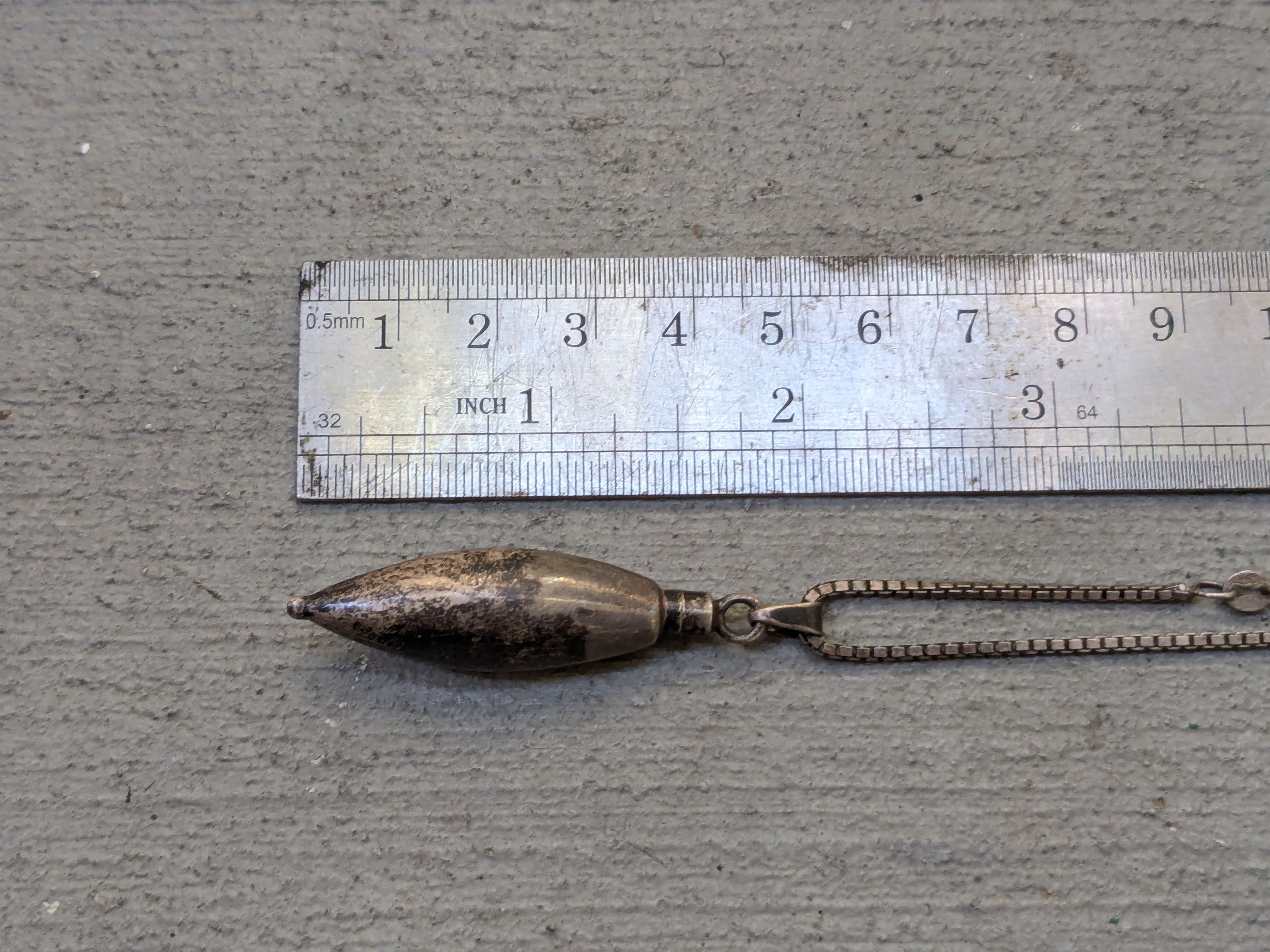 Other Vintage Sterling Silver Necklace Perfume Pendant 30" Italy Size ONE SIZE - 10 Thumbnail