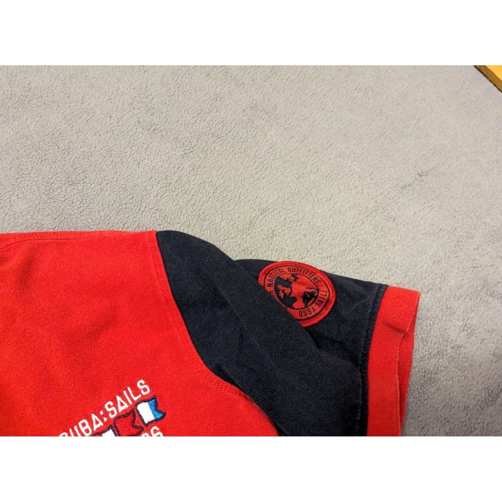 Vintage QUBA SAILS X-SERIES BRITISH NAUTICAL POLO SHIRT MENS SIZE S RED Size US S / EU 44-46 / 1 - 6 Thumbnail