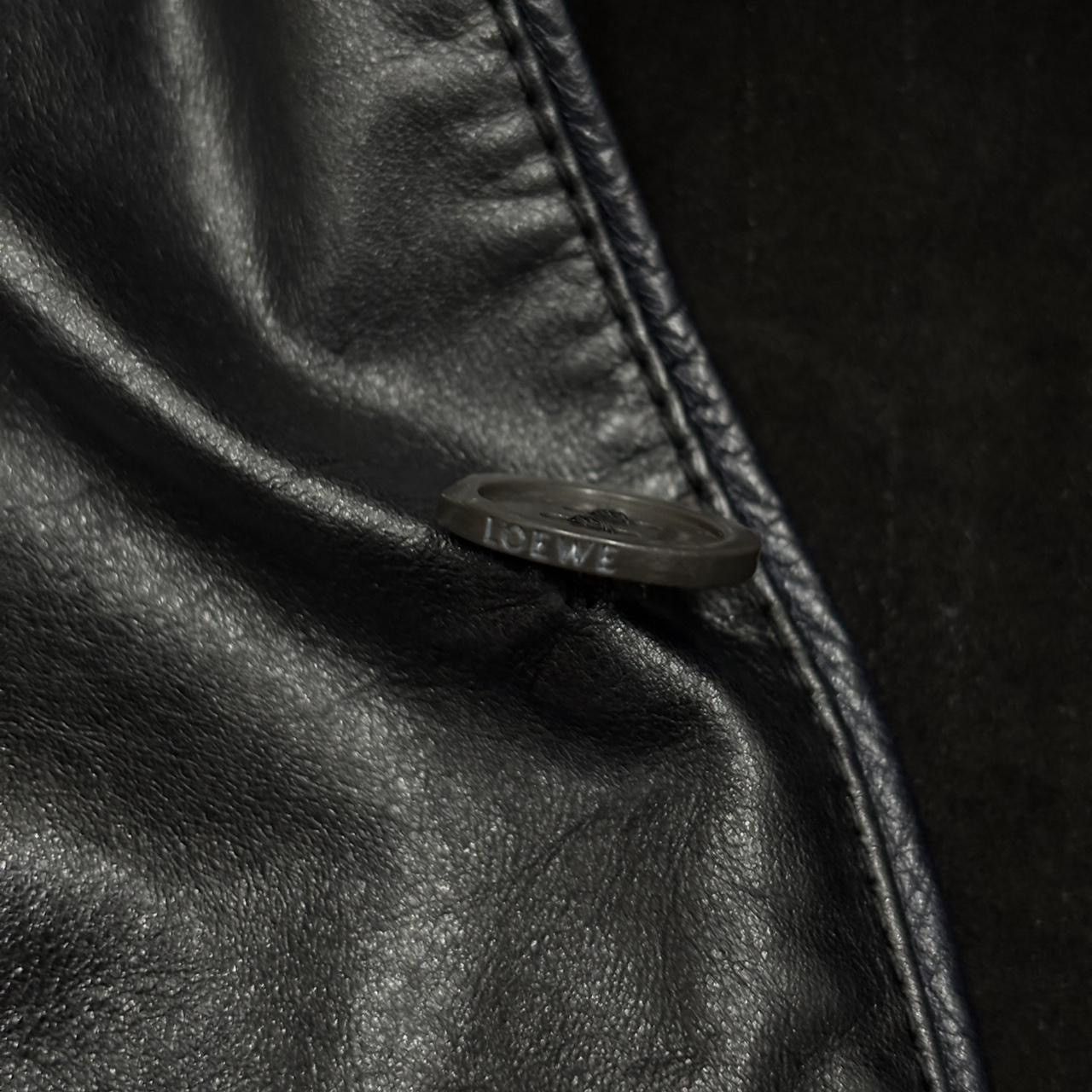 Loewe Loewe Vintage Black Leather Jacket Size L / US 10 / IT 46 - 5 Thumbnail