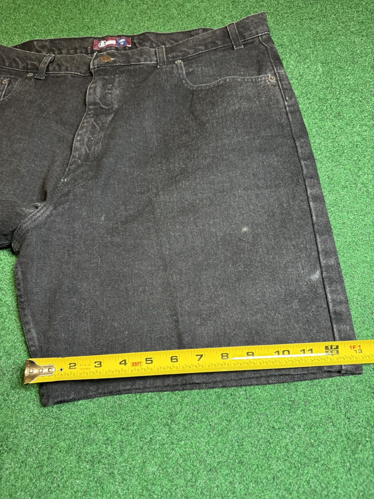 Arizona Jean Co. Y2K Arizona Relaxed Fit Loose Black Jorts Denim 11” Shorts Size US 40 / EU 56 - 7 Thumbnail