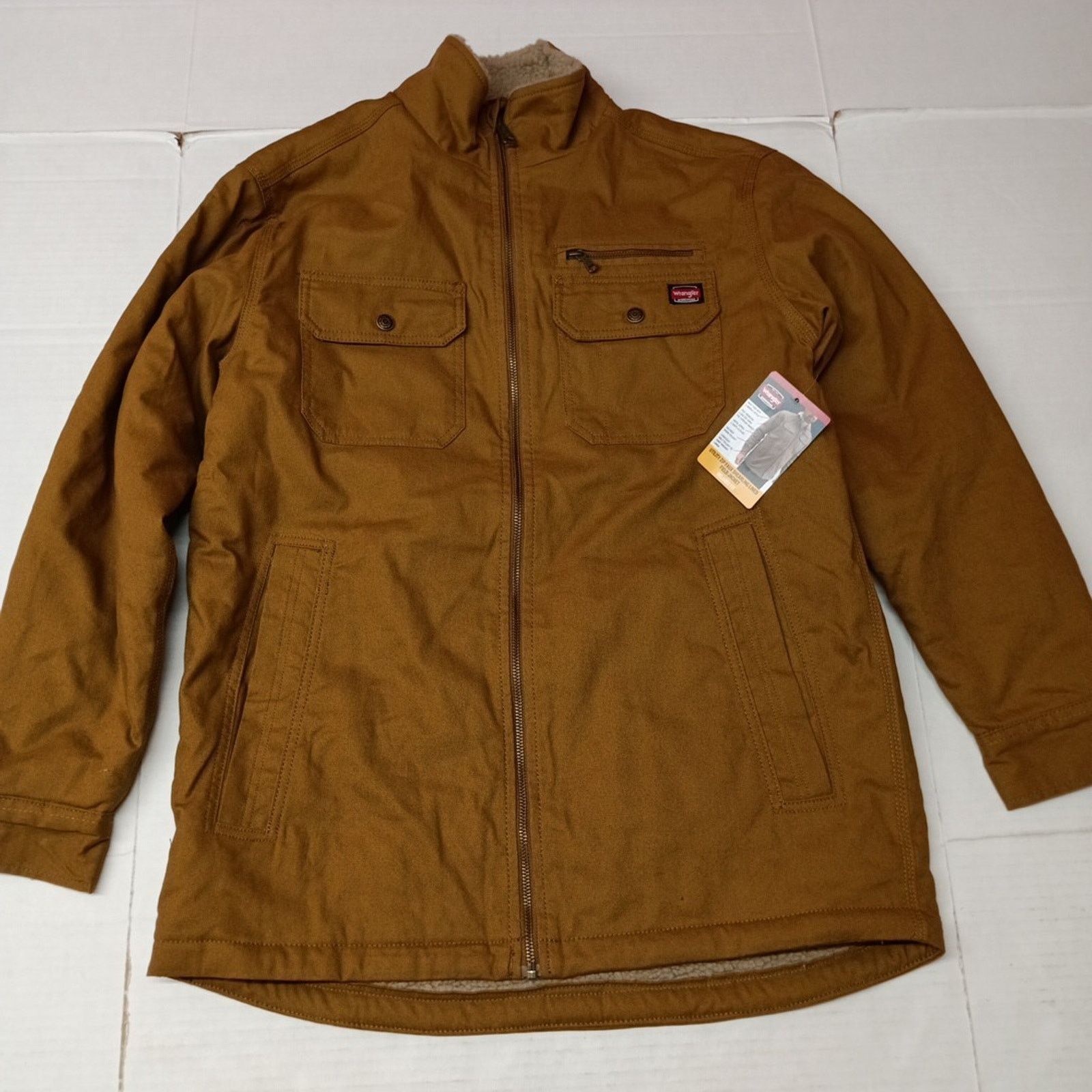 Wrangler Wrangler Sherpa Field Jacket Men's M (38-40) Brown Canvas Size US M / EU 48-50 / 2 - 1 Thumbnail