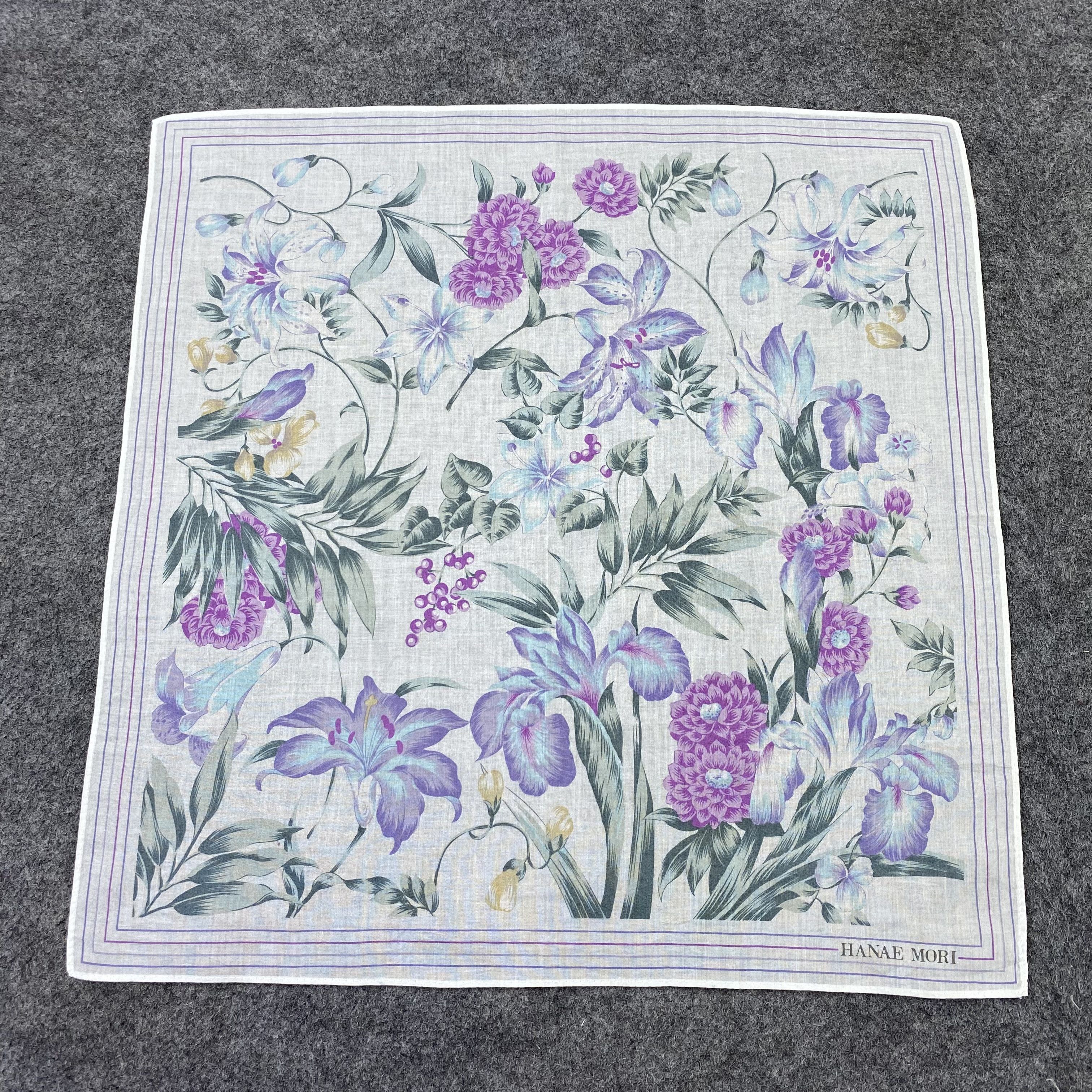 Hanae Mori Hanae Mori Handkerchief / Bandana / Neckerchief-B1078 Size ONE SIZE - 3 Thumbnail