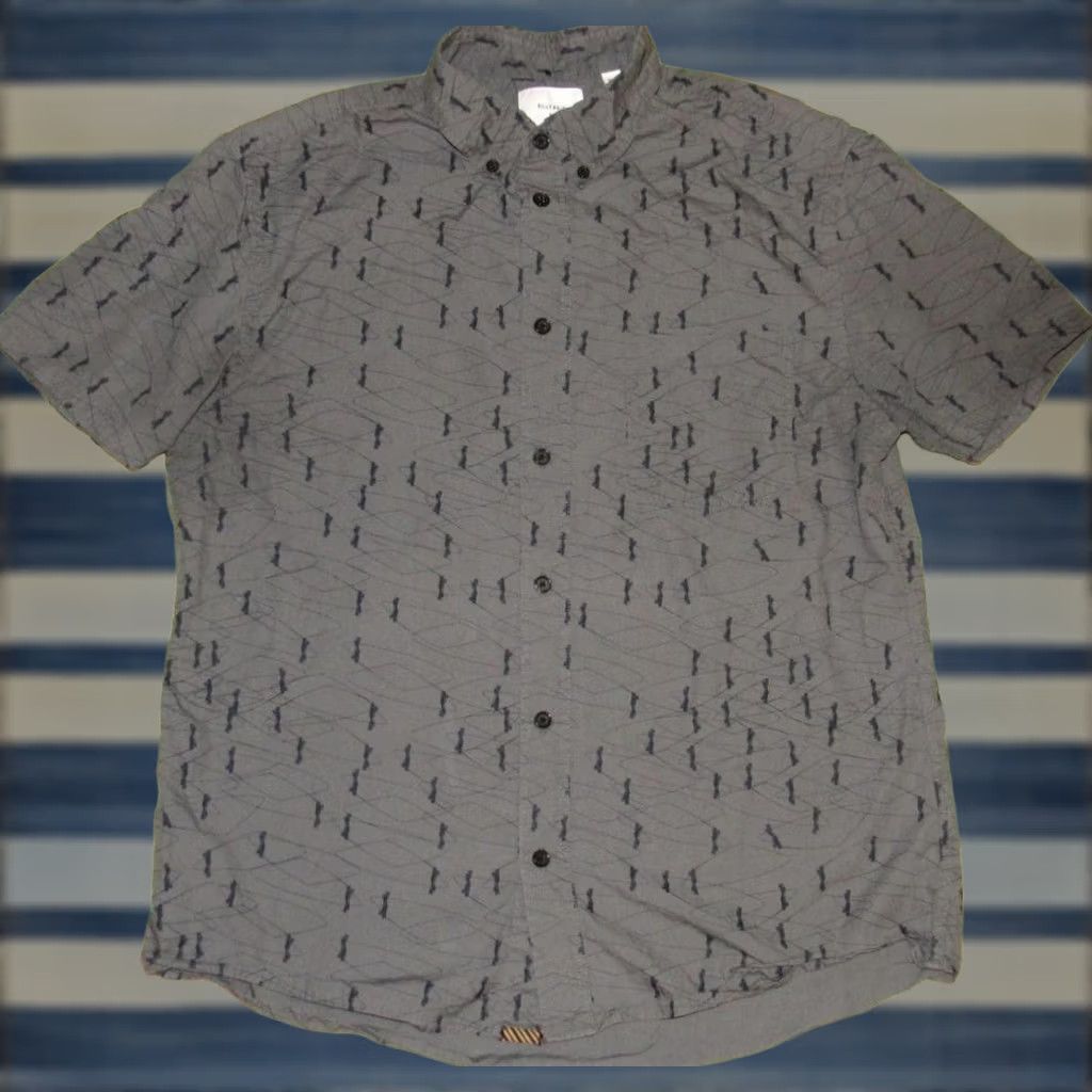 Billy Reid BILLY REID Fly Fishing Print Short Sleeve Button Down Shirt Medium Size US M / EU 48-50 / 2 - 1 Thumbnail