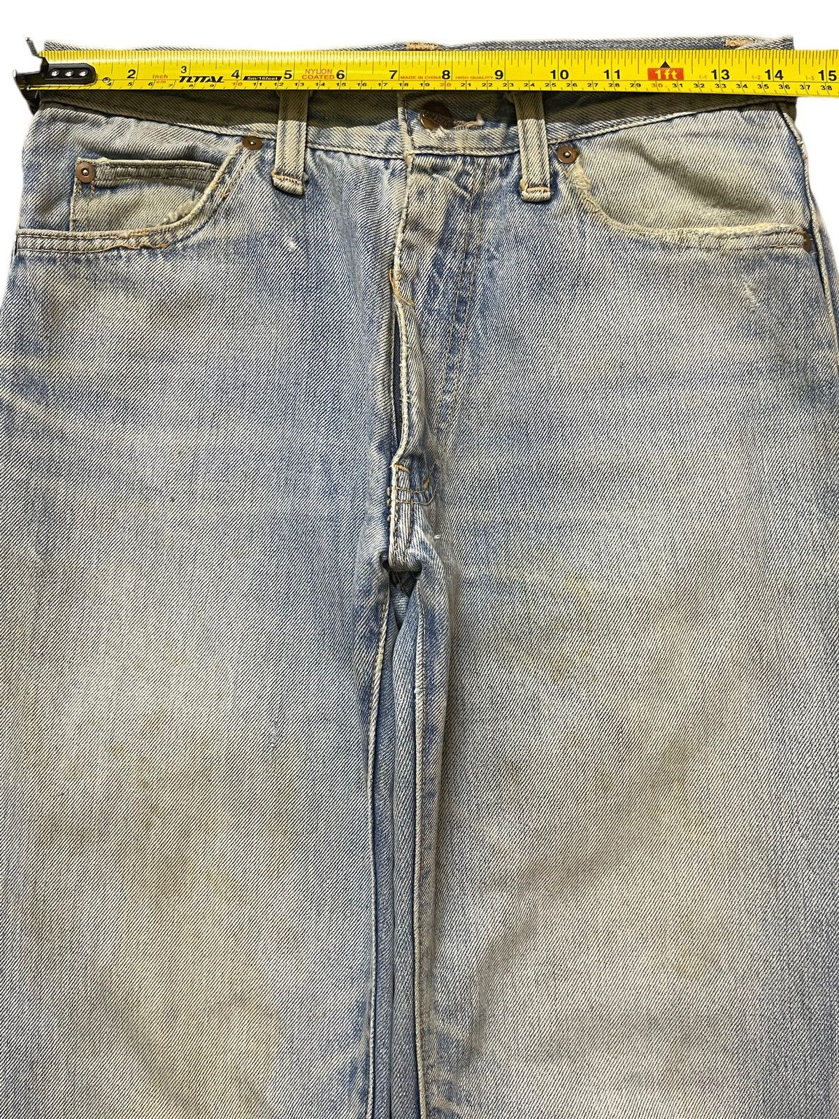 KMRii Vintage Japanese Brand Mud Wash Style Wide Leg Jeans Size US 28 / EU 44 - 12 Thumbnail