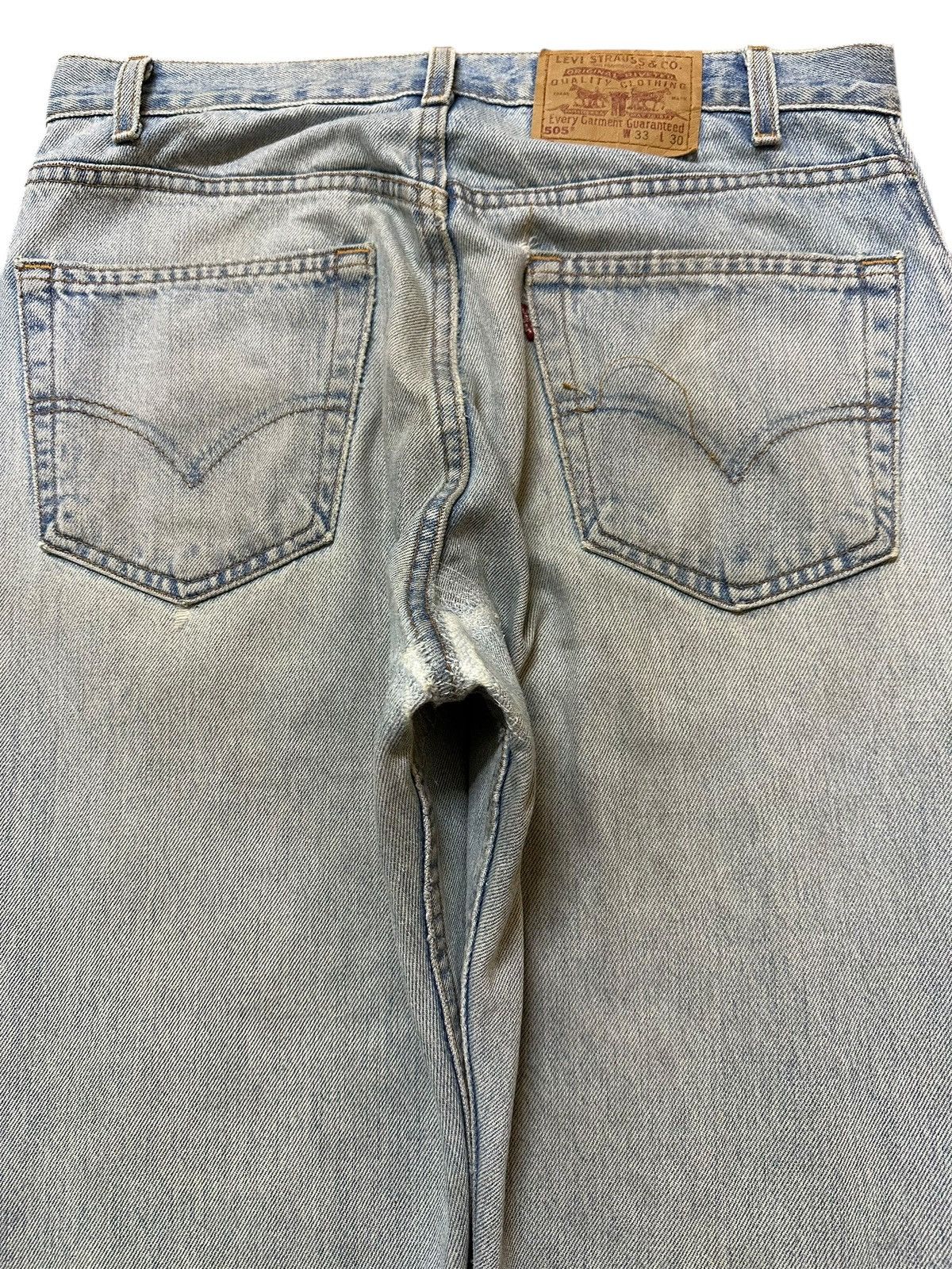 Levi's Vintage 80s Usa Levis 505 Paint Splatter Distressed Jeans Size US 32 / EU 48 - 6 Thumbnail