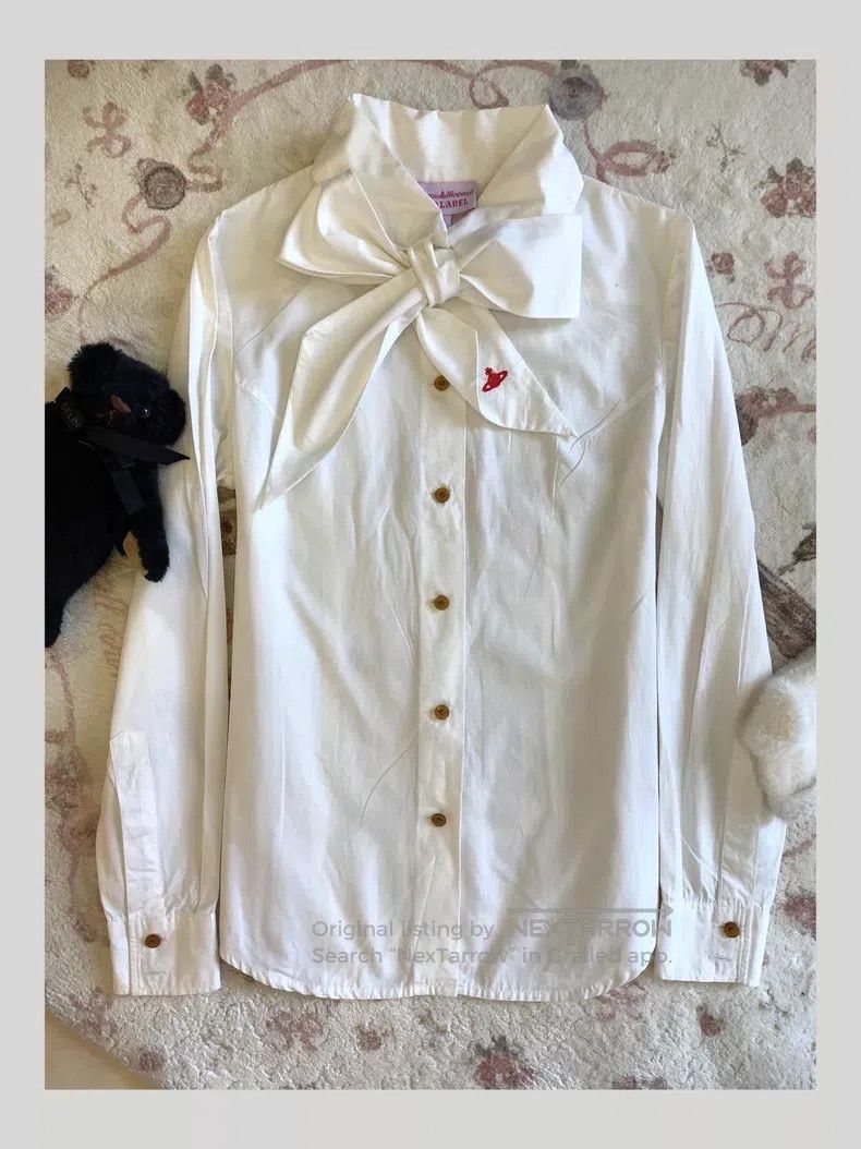 Vivienne Westwood Vivienne Westwood Striped shirt, vintage product, long-sle Size S / US 4 / IT 40 - 1 Thumbnail