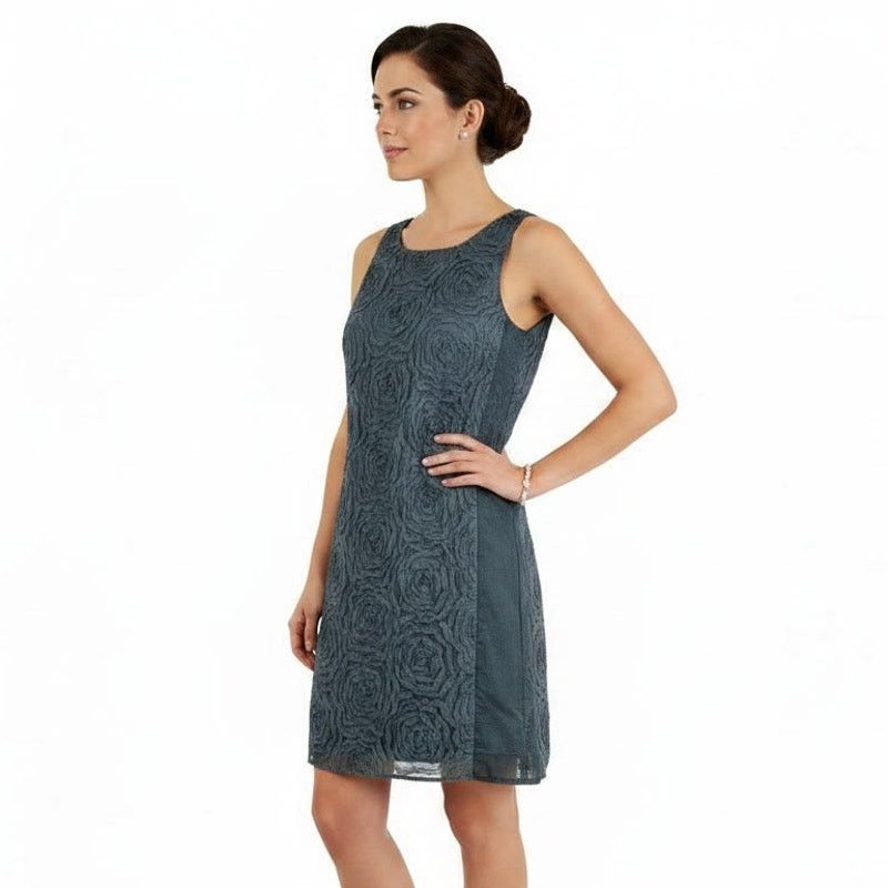 J.Crew J.Crew Gray Tulle Floral Patterned Sleeveless Dress, US0 Size XS / US 0-2 / IT 36-38 - 6 Thumbnail