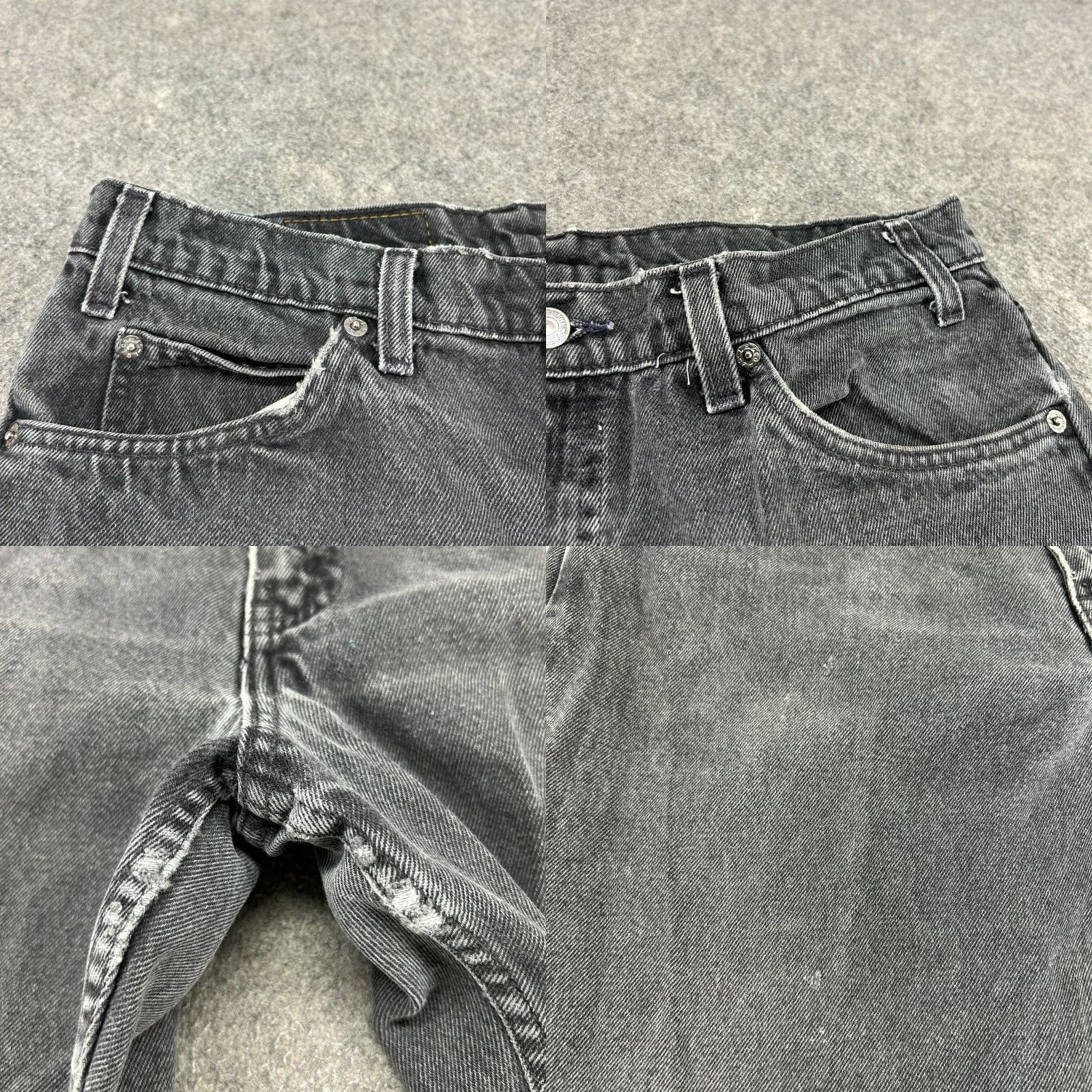 Levi's VINTAGE Levi's 550 Jeans Men 34x32 Black Relaxed Tapered Distressed 90s Jeans Size US 34 / EU 50 - 8 Thumbnail