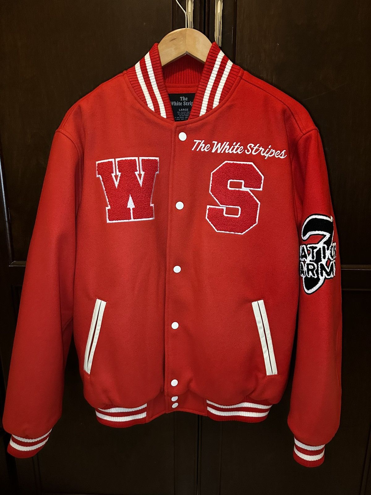 Rock Band The White Stripes Elephant Varsity Jacket Grailed