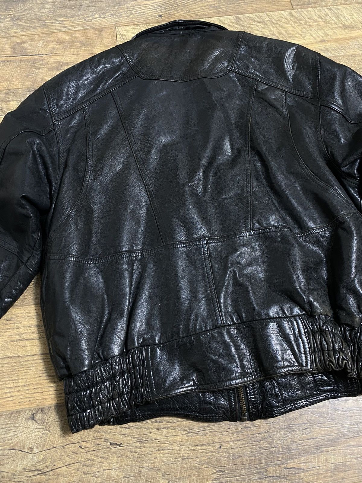 Leather Vintage UNION MASKIN CO Leather Bomber Jacket XL Size US XL / EU 56 / 4 - 8 Thumbnail