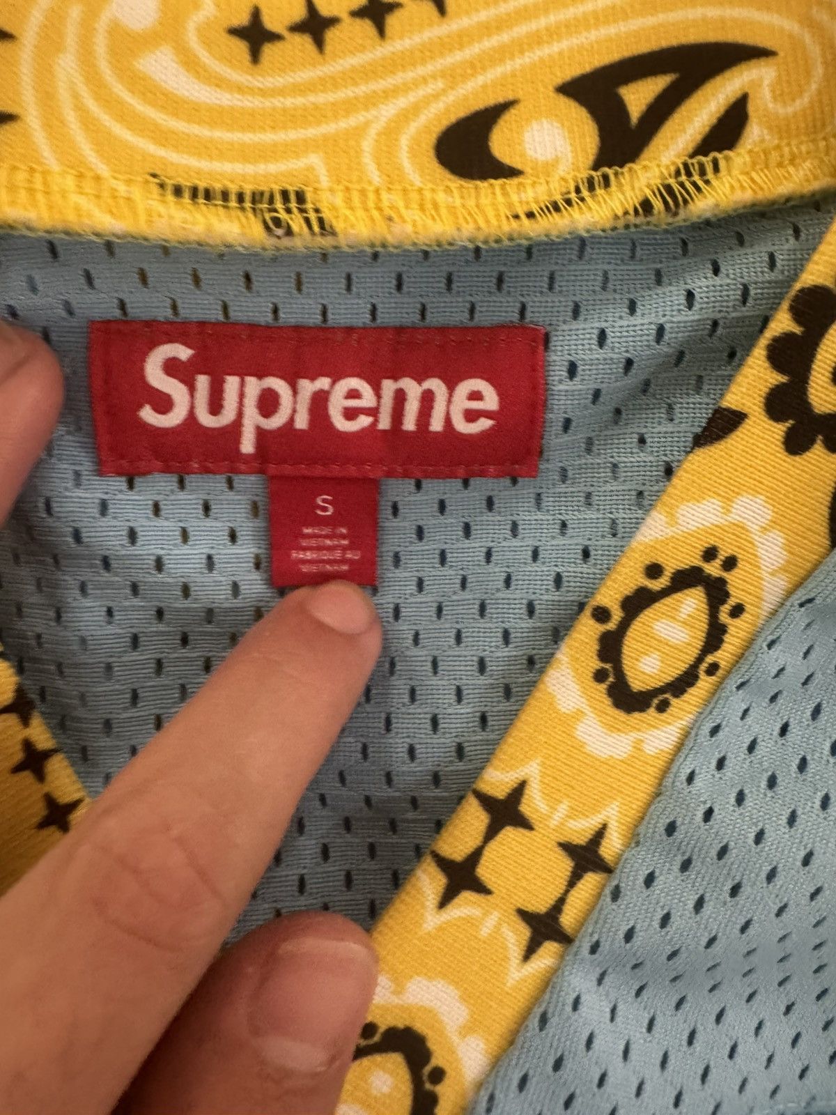 Supreme Supreme bandana football jersey blue sz Small SS25 USED Size US S / EU 44-46 / 1 - 4 Thumbnail