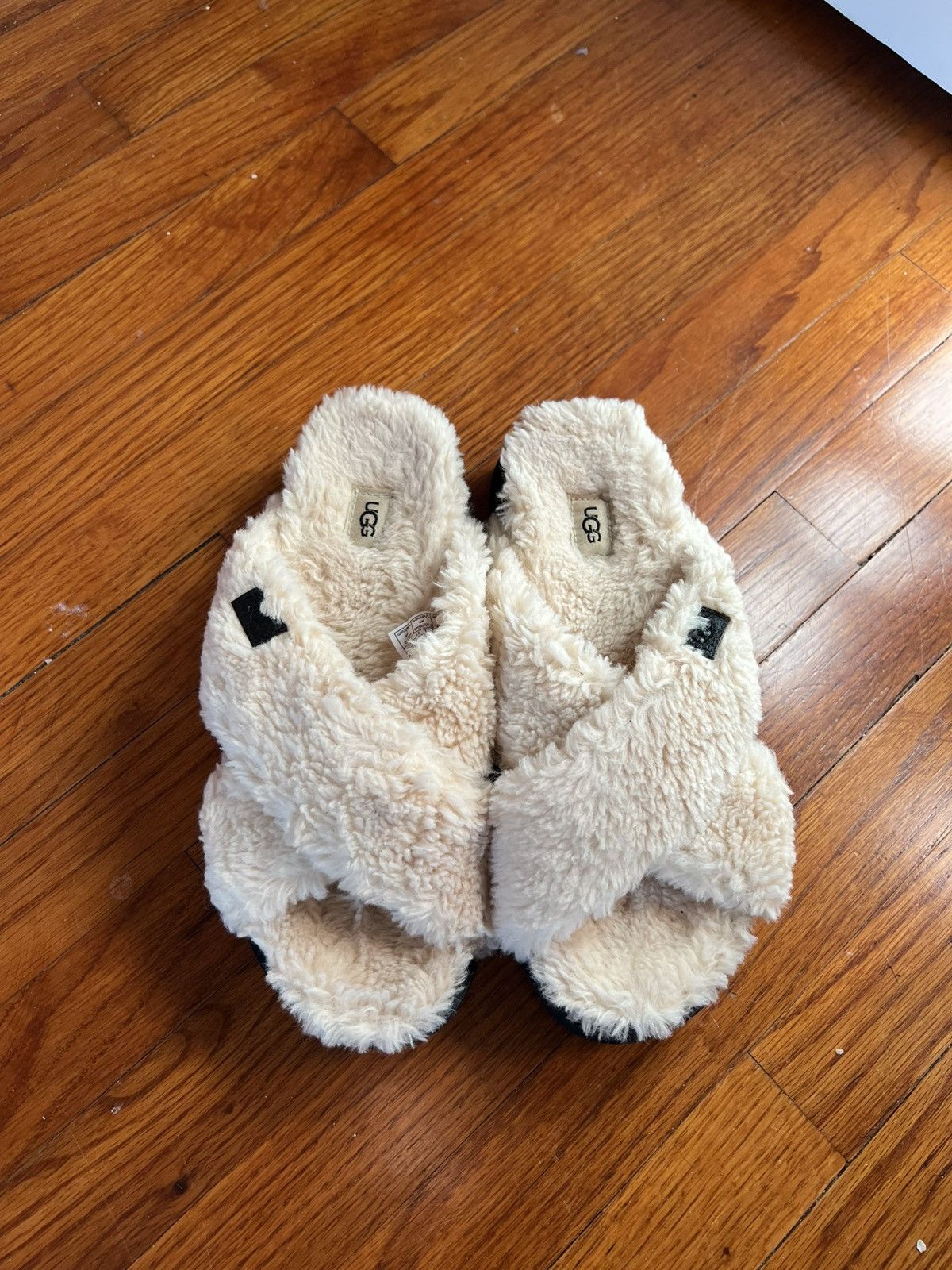 Ugg Ugh fleece lined platform slides Size US 10 / IT 40 - 3 Thumbnail