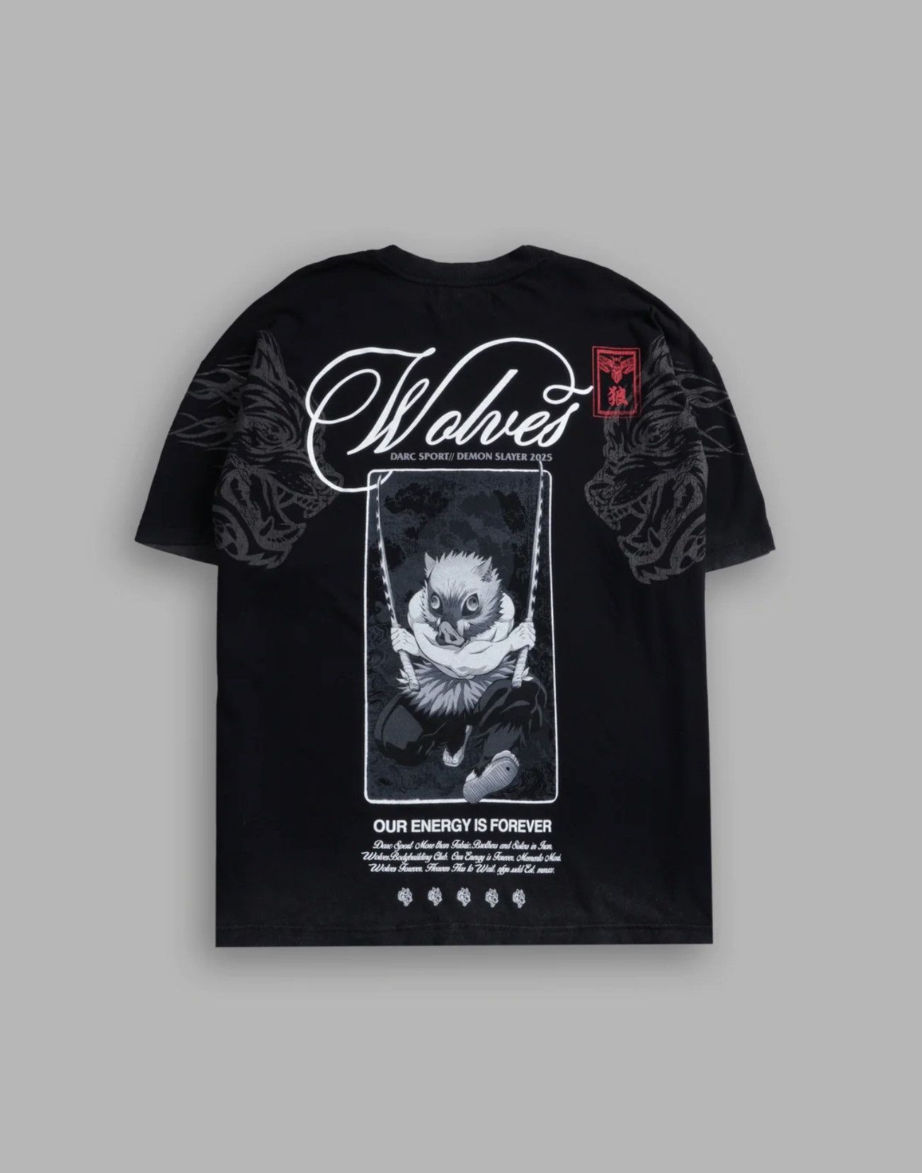 Darc Sport Darc Sport Demon Slayer 2025 Wolves Tee Black Size L Size US L / EU 52-54 / 3 - 1 Thumbnail