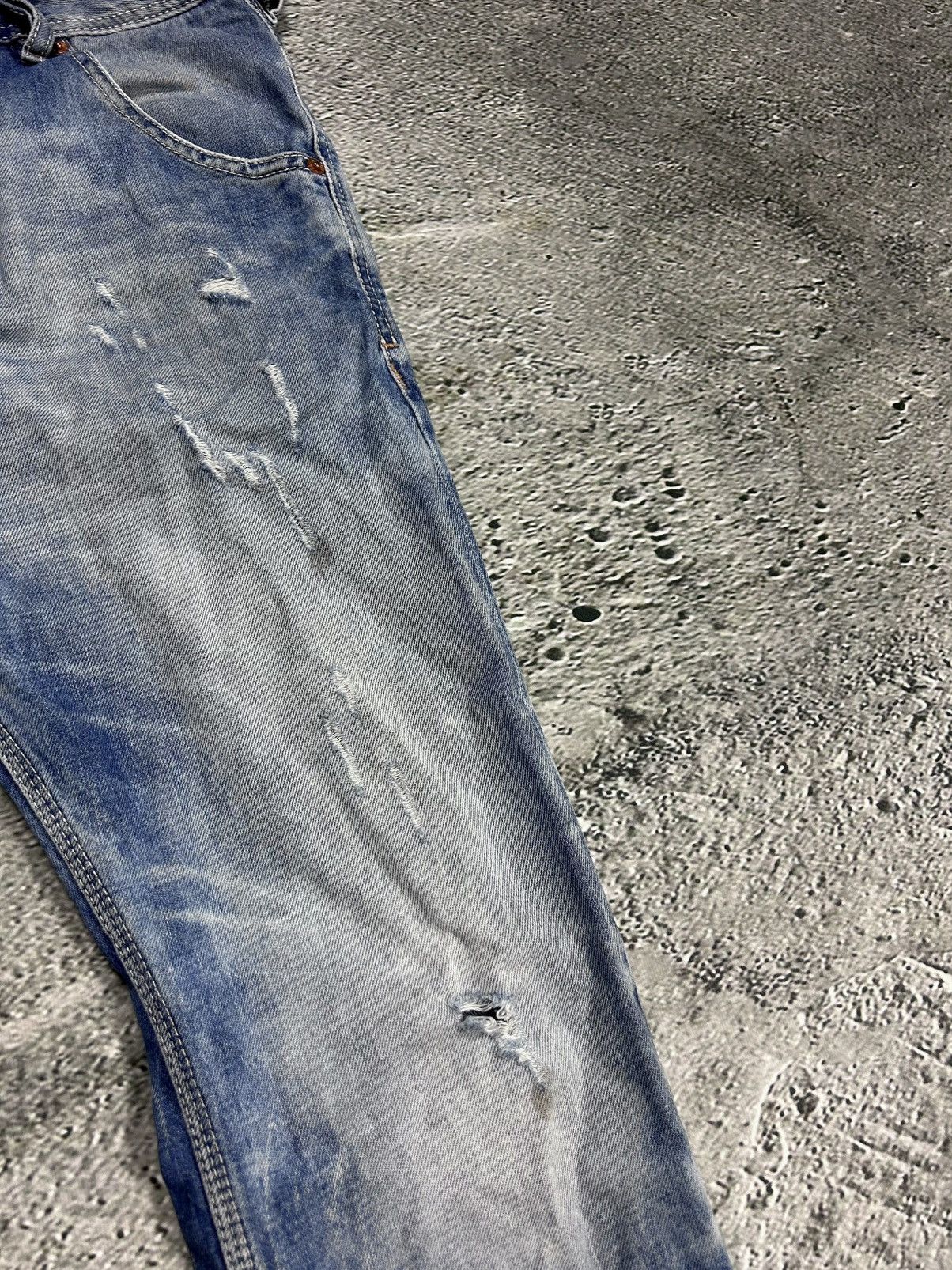 Diesel × Vintage Diesel jeans vintage baby blue Krooley Y2K slim marble fade Size US 32 / EU 48 - 10 Thumbnail