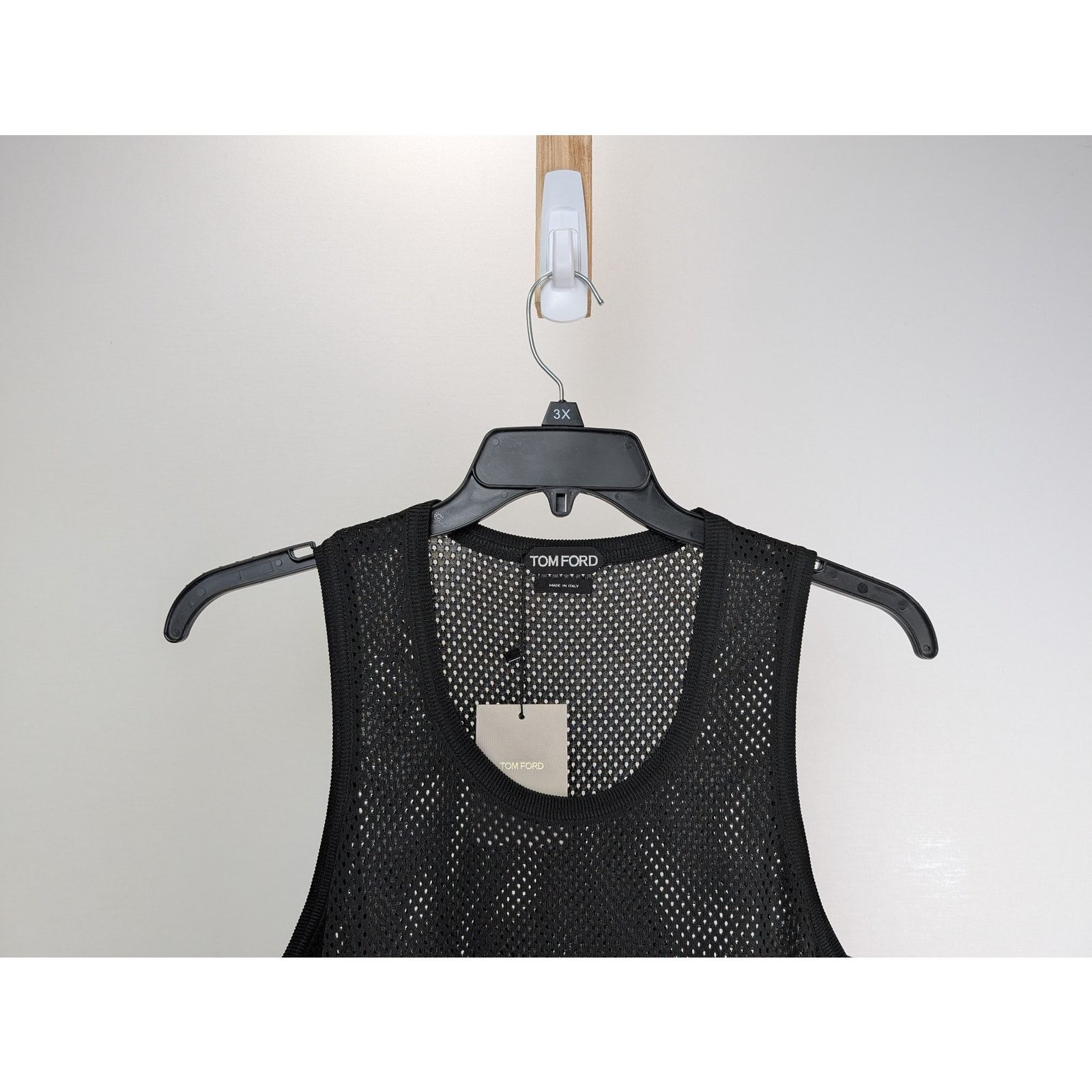 Tom Ford o1rshd1 Mesh Top Tank in Black Size US M / EU 48-50 / 2 - 2 Thumbnail