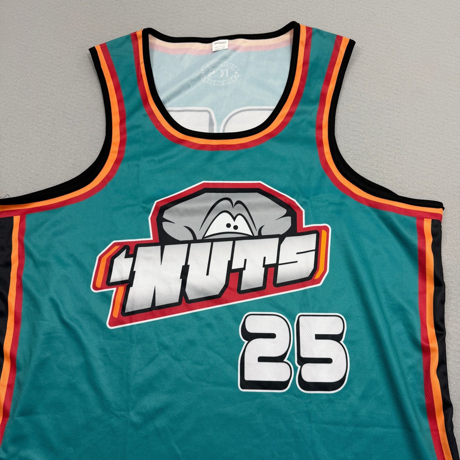 Vintage Lansing Lugnuts Retro Basketball Jersey Adult 2XL XXL Teal Size US XXL / EU 58 / 5 - 3 Thumbnail