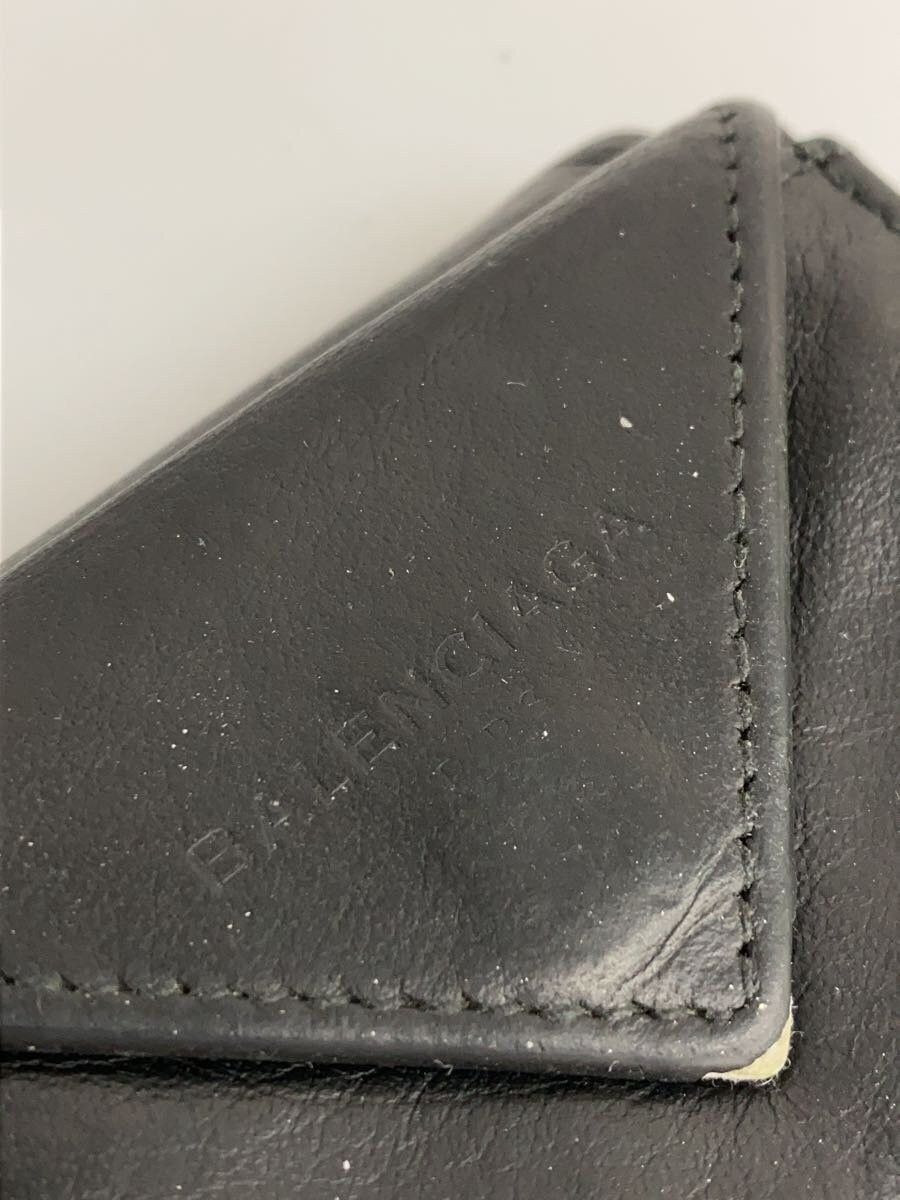 Balenciaga Balenciaga Sheep Leather Tri-Fold Wallet Black Size ONE SIZE - 3 Thumbnail