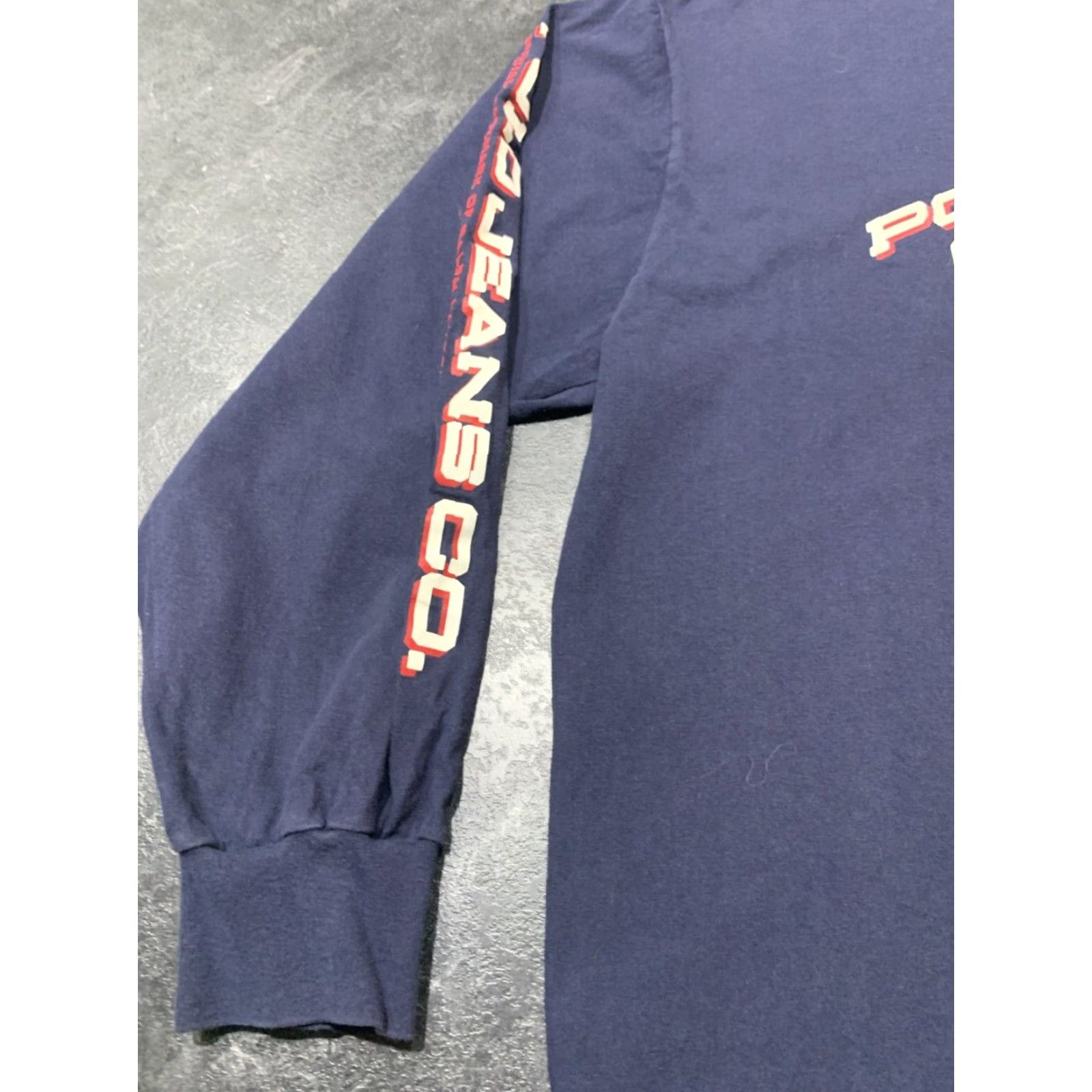 Polo Ralph Lauren Vintage Polo Ralph Lauren Logo Long Sleeve T-Shirt Men 3XLT Casual Solid Blue Size US XXL / EU 58 / 5 - 4 Thumbnail