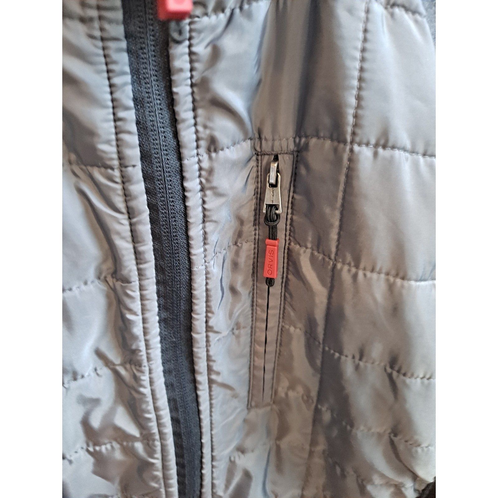 Orvis Orvis Fleece Jacket Quilted Puffer Lightweight Full Zip Gray Size US M / EU 48-50 / 2 - 3 Thumbnail