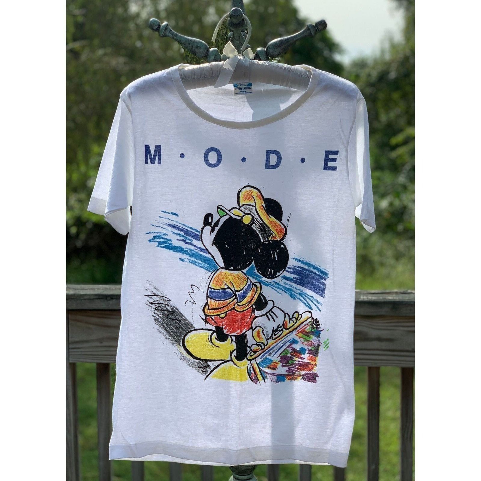Disney 1980s DISNEY CHARACTER FASHIONS MICKEY MOUSE MODE TShirt Size M / US 6-8 / IT 42-44 - 7 Thumbnail