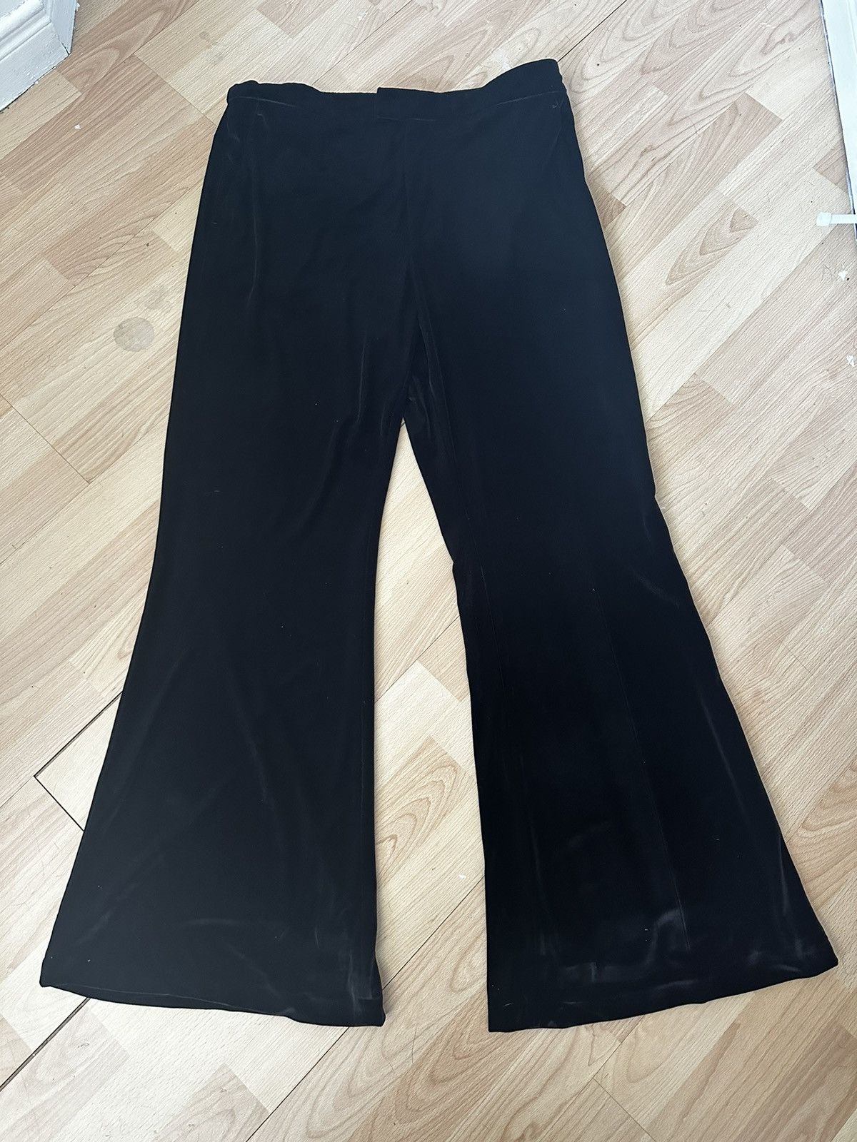 LUU DAN LUU DAN 70s style bell bottom satin pants Size 48R - 1 Thumbnail
