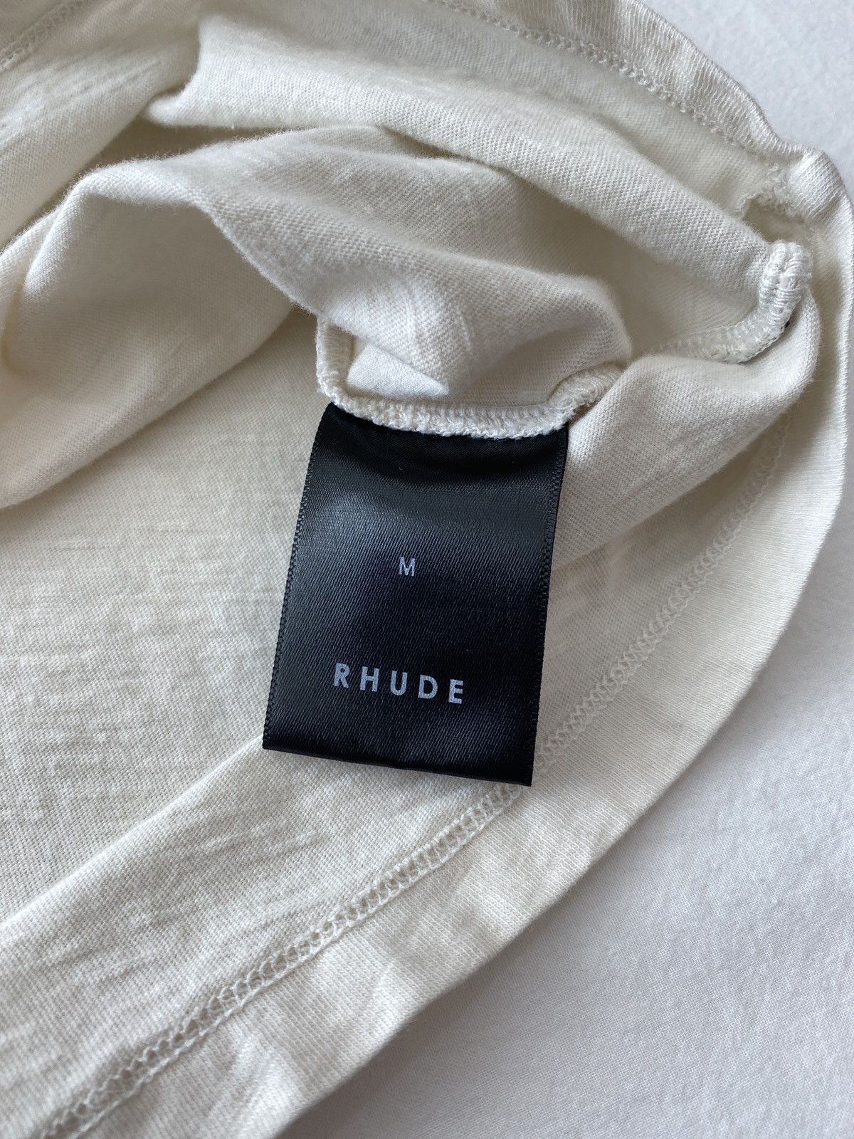 Rhude Rhude Flocked Burnout Tee Size US M / EU 48-50 / 2 - 7 Thumbnail