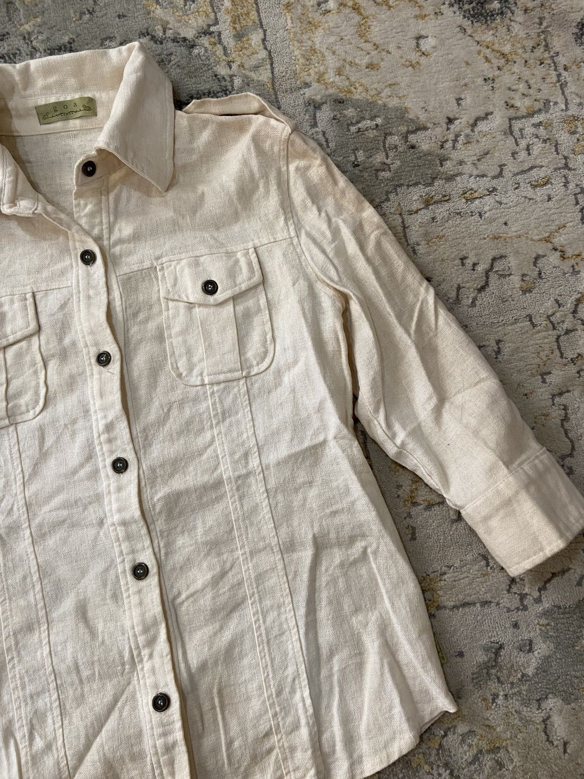 GOA GOA GOA SHIRT LINEN STYLISH Size S / US 4 / IT 40 - 3 Thumbnail