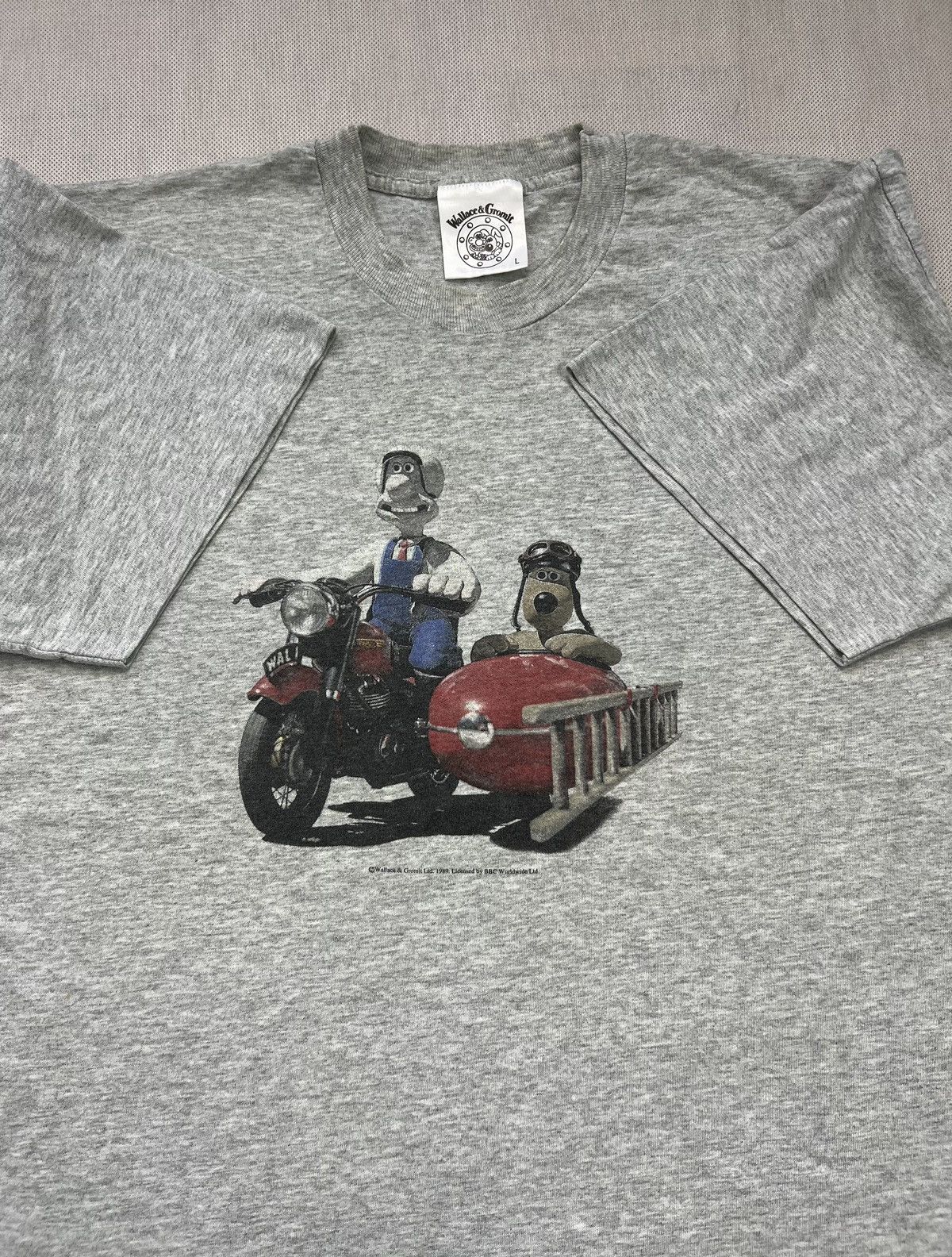 Vintage Tshirt Wallace & Gromit 1989s Vintage Rare Movie 80’s Size US L / EU 52-54 / 3 - 1 Thumbnail