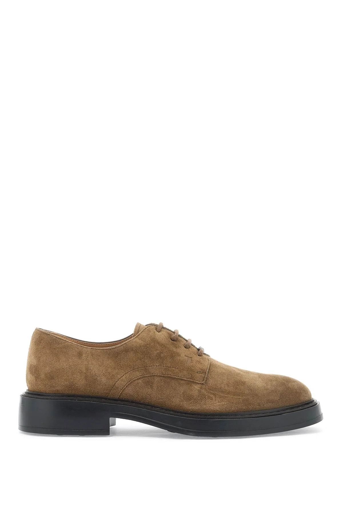 Tod's o1s22i1n0325 Suede Leather Lace-up Shoes in Brown Size US 10 / EU 43 - 1 Thumbnail