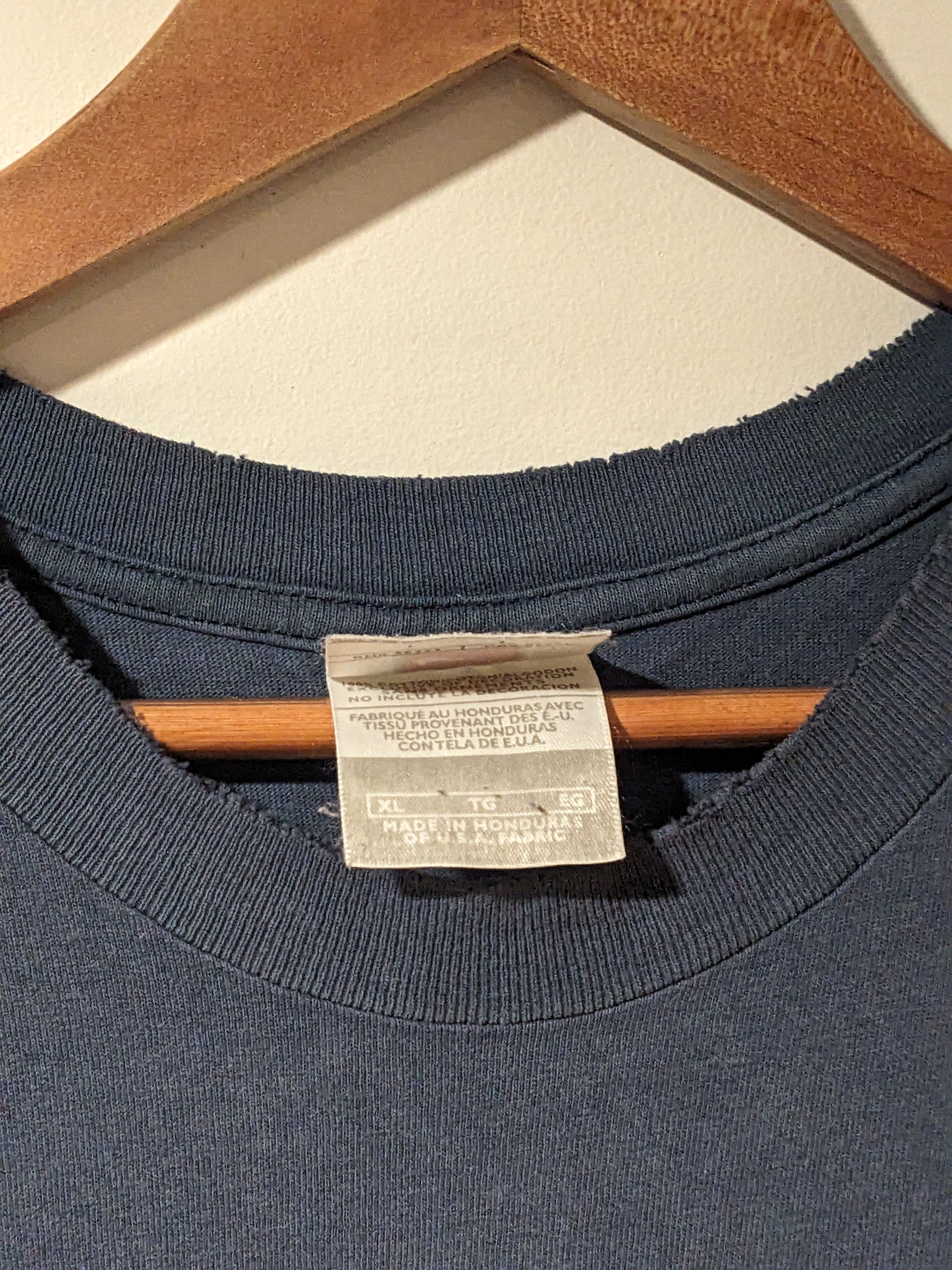 Nike × Vintage Vintage Y2K Penn State Nike Just Do It Blue X-Large T-Shirt Size US XL / EU 56 / 4 - 4 Thumbnail