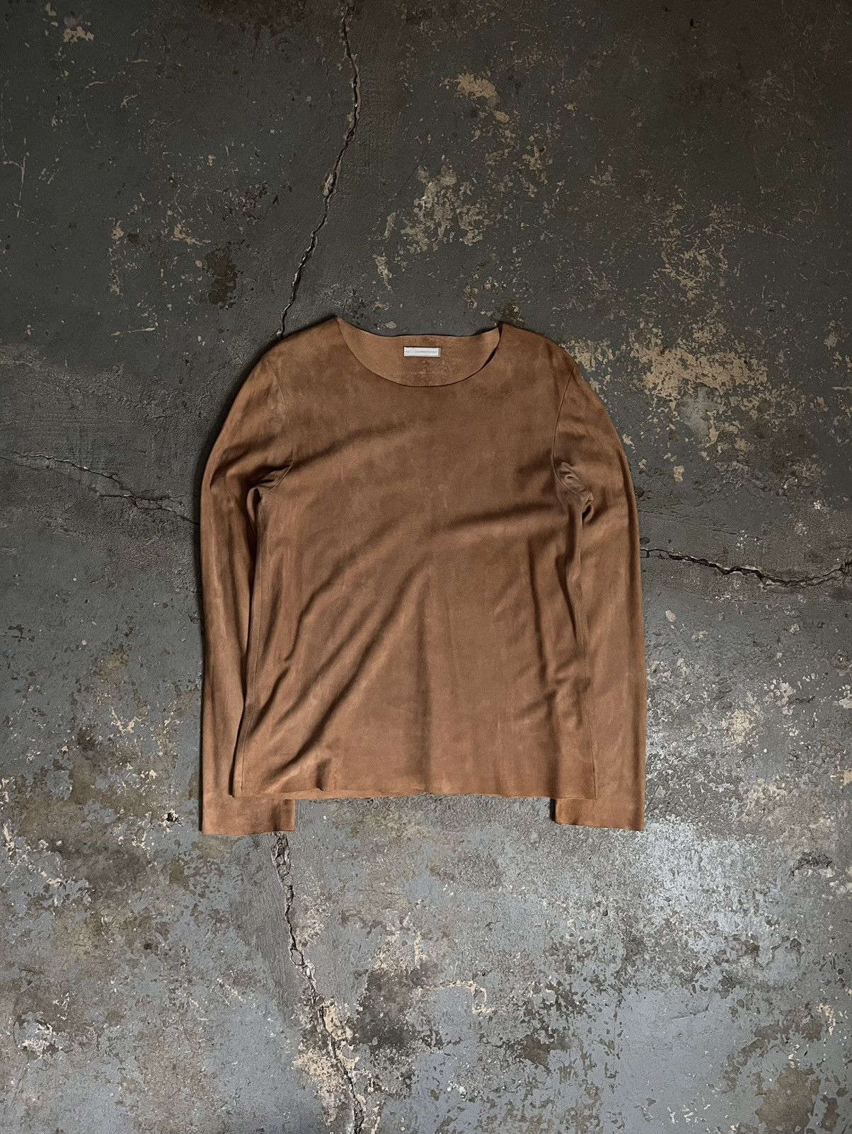 image of Number N Ine x Takahiromiyashita The Soloist Ss01 “Time Migration” Suede Leather Longsleeve in Cara