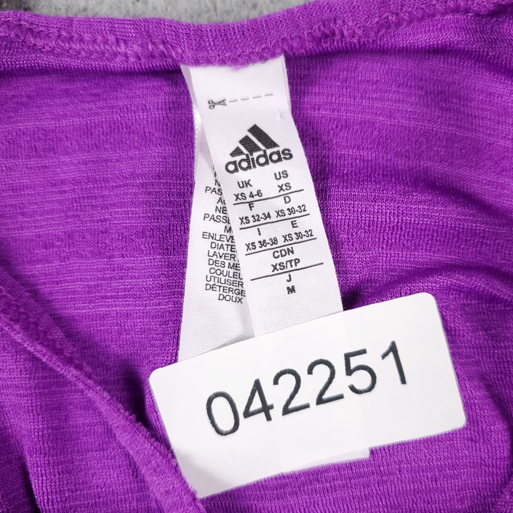 Adidas Adidas Tank Top Womens XS Purple Activewear Sleeveless Gym Running Size XS / US 0-2 / IT 36-38 - 6 Thumbnail