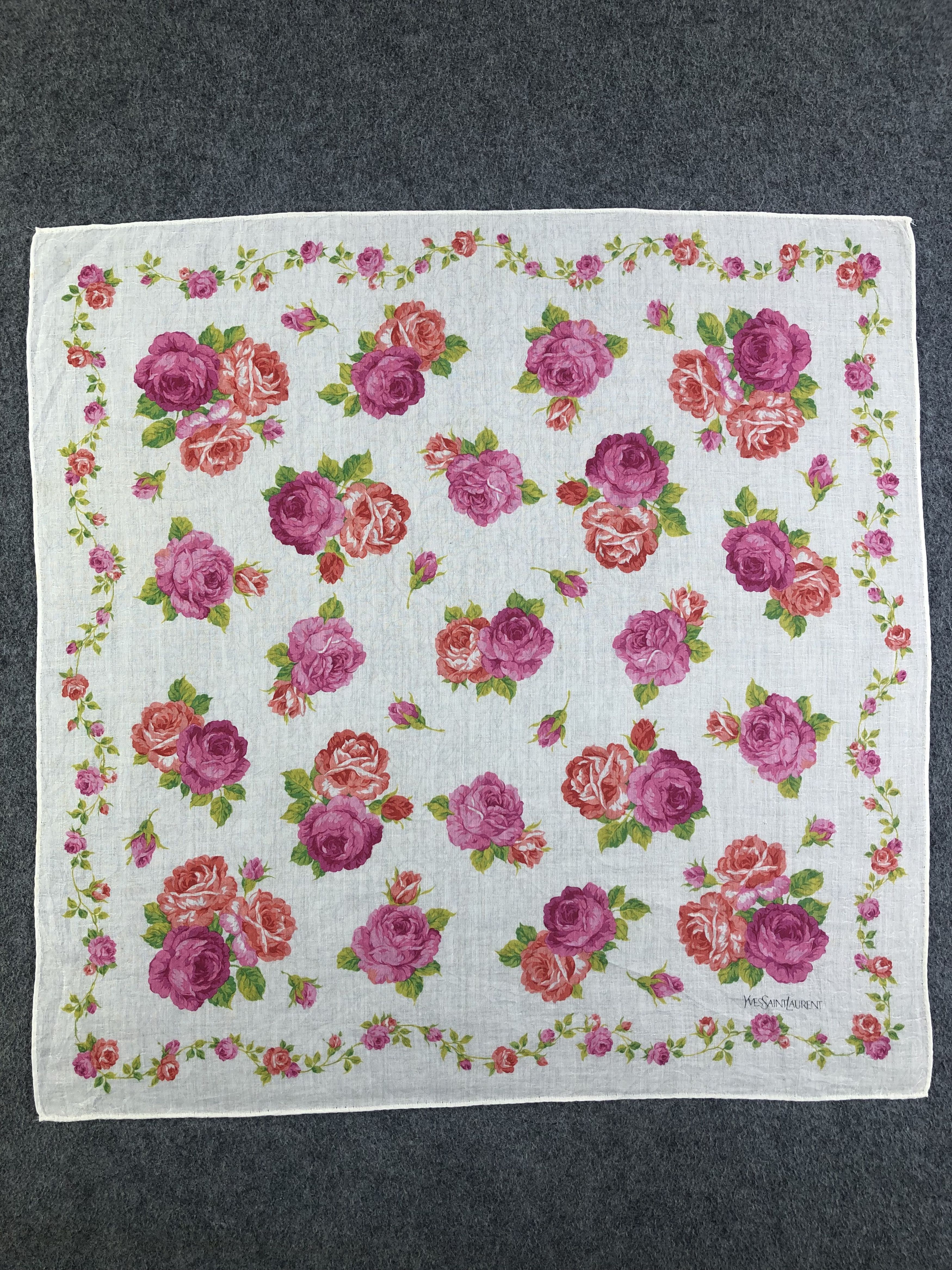 Yves Saint Laurent Yves Saint Laurent Handkerchief / Bandana / Neckerchief Size ONE SIZE - 3 Thumbnail