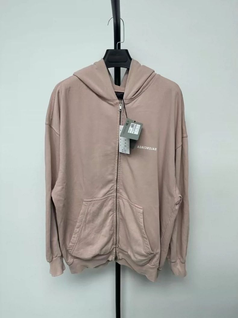 Balenciaga Balenciaga Inverted Letter Logo Zipper Hoodie Size US M / EU 48-50 / 2 - 1 Thumbnail
