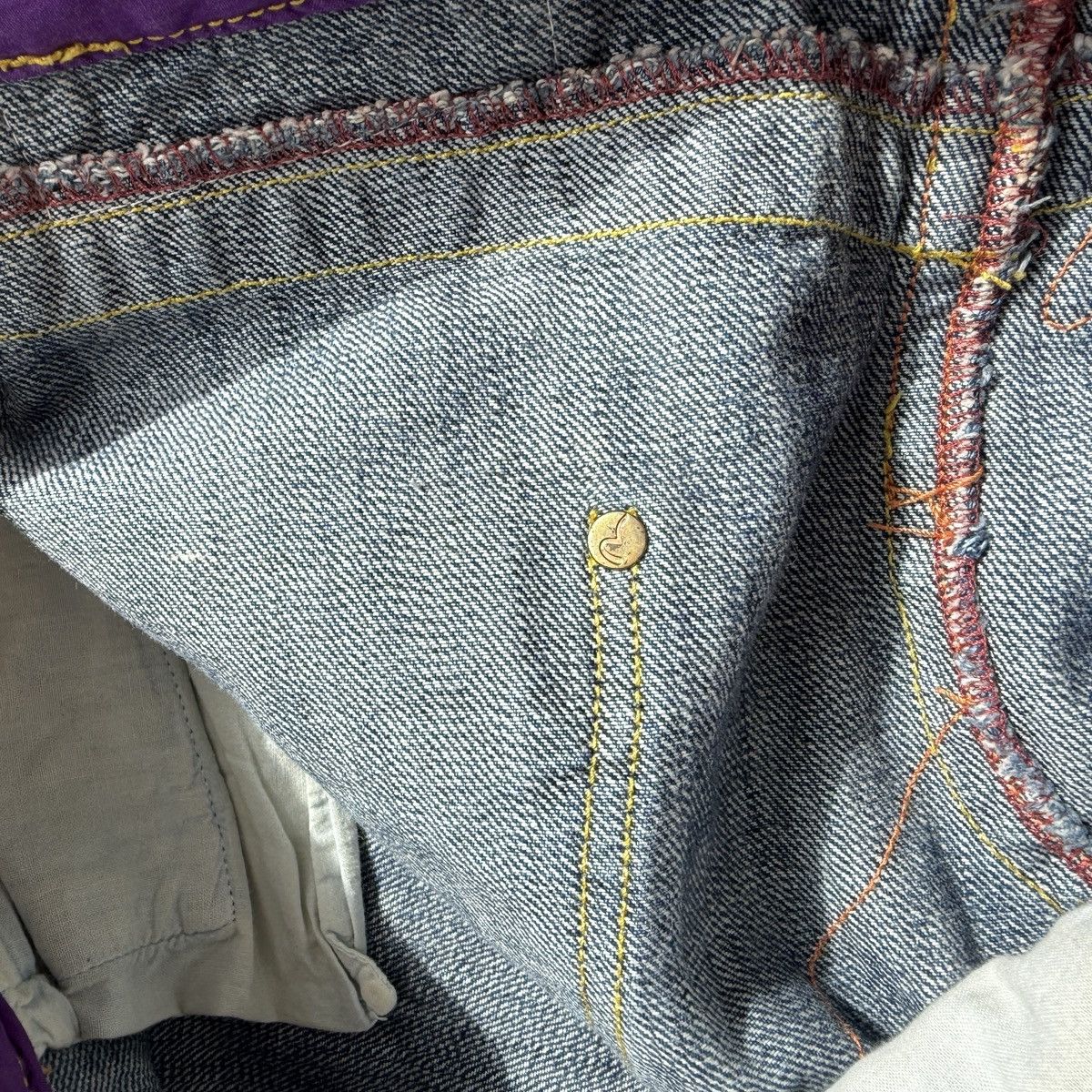 Evisu Vintage Genes Evisu Skirt denim y2k patch logo japanese Size L / US 10 / IT 46 - 6 Thumbnail