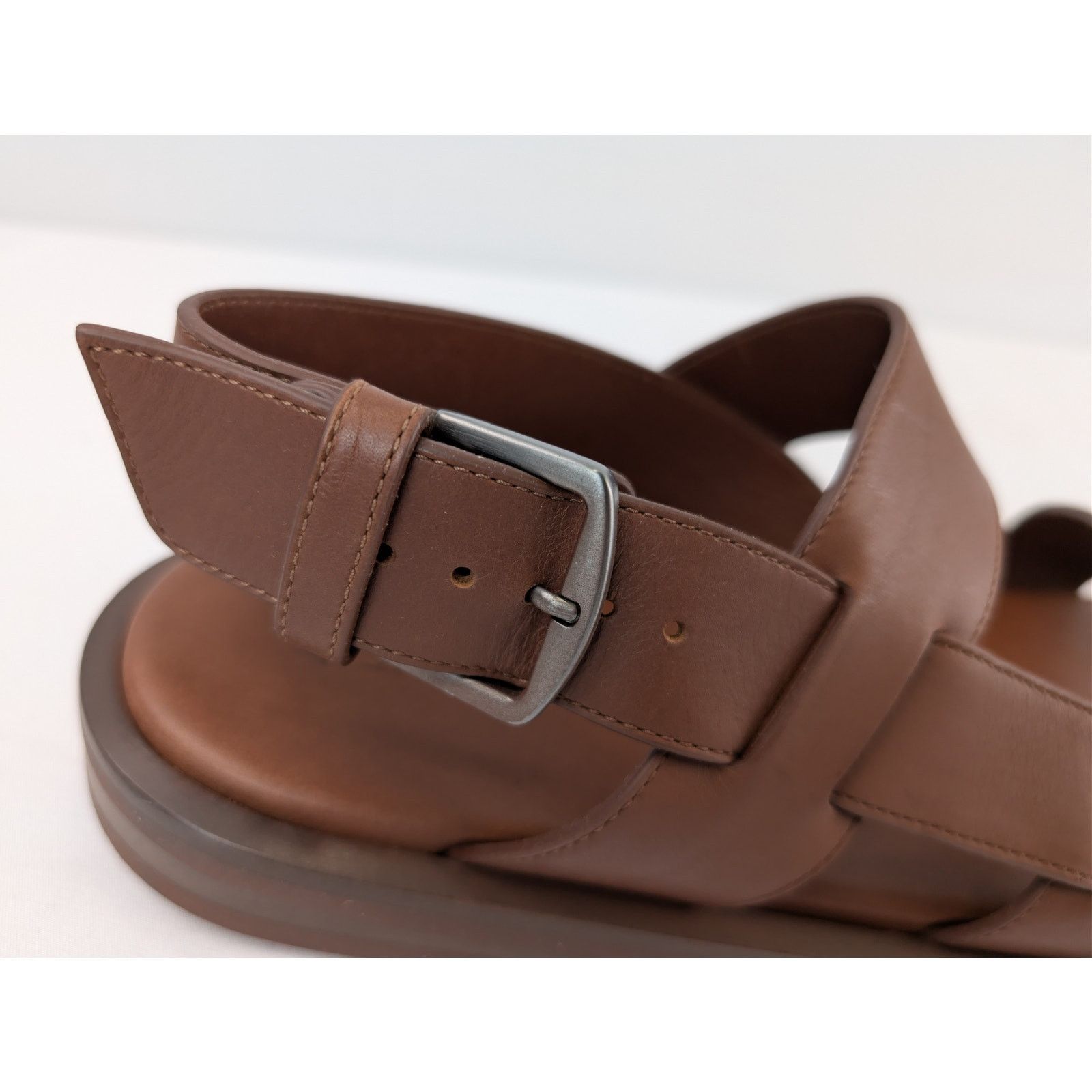 Loro Piana o1rshd1 Slide Sandal Walk Kudu in Aestival Brown Size US 12 / EU 45 - 5 Thumbnail