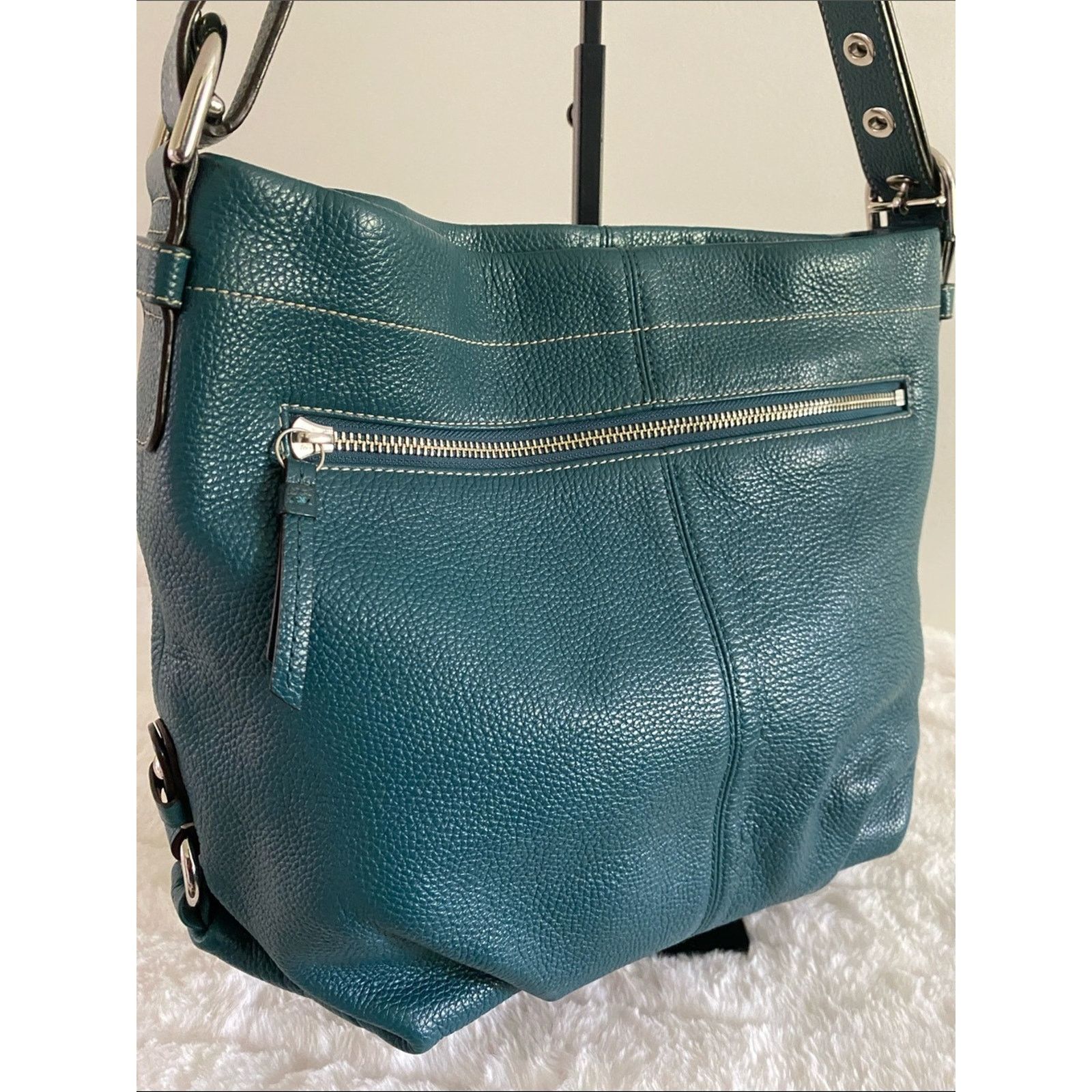 Coach Coach Convertible Duffle Hobo Bag in Bright Jade Size ONE SIZE - 4 Thumbnail