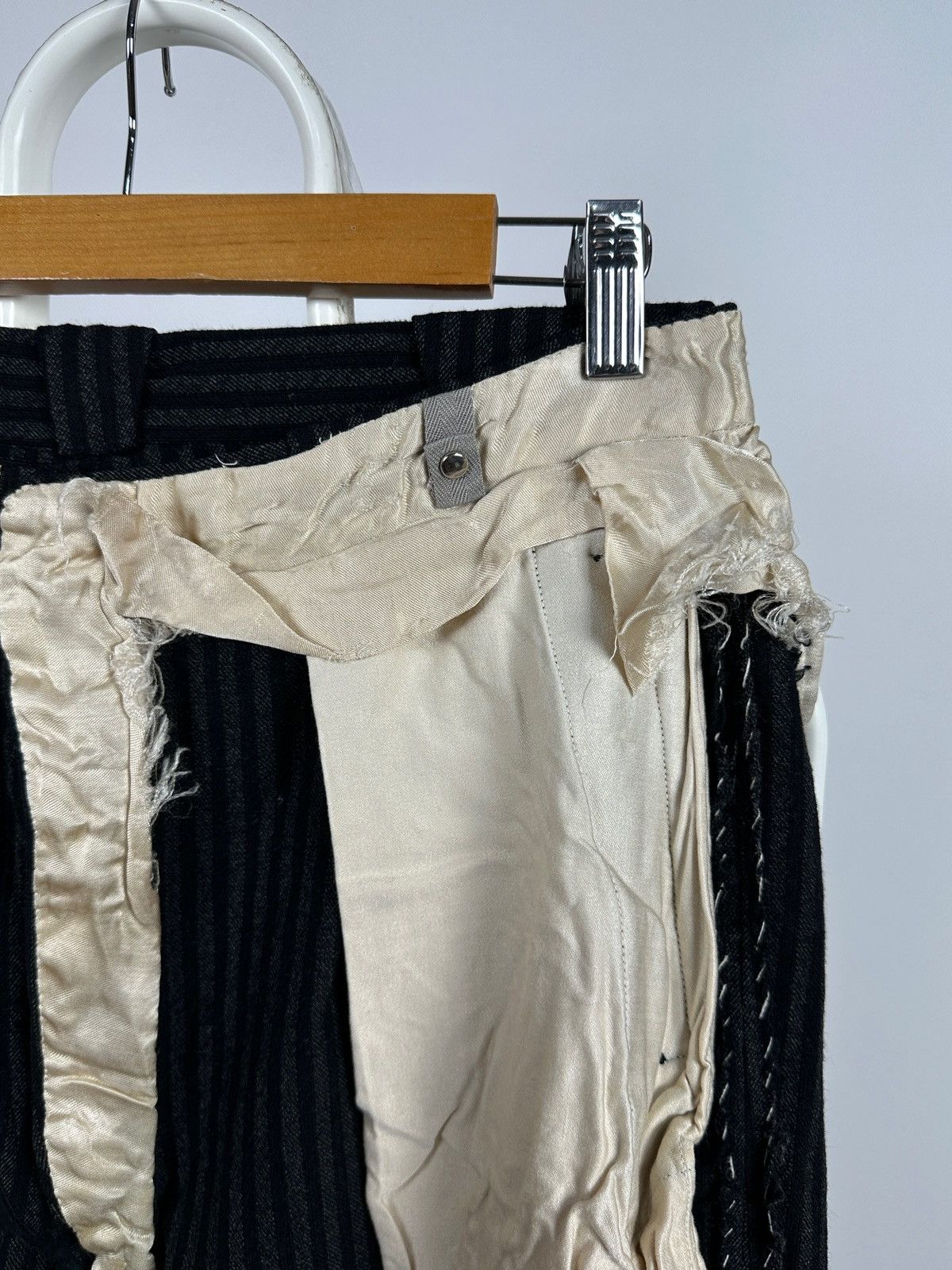 Vintage 1930-50s Antique European Work High Waist Wool Trousers Size US 30 / EU 46 - 24 Thumbnail