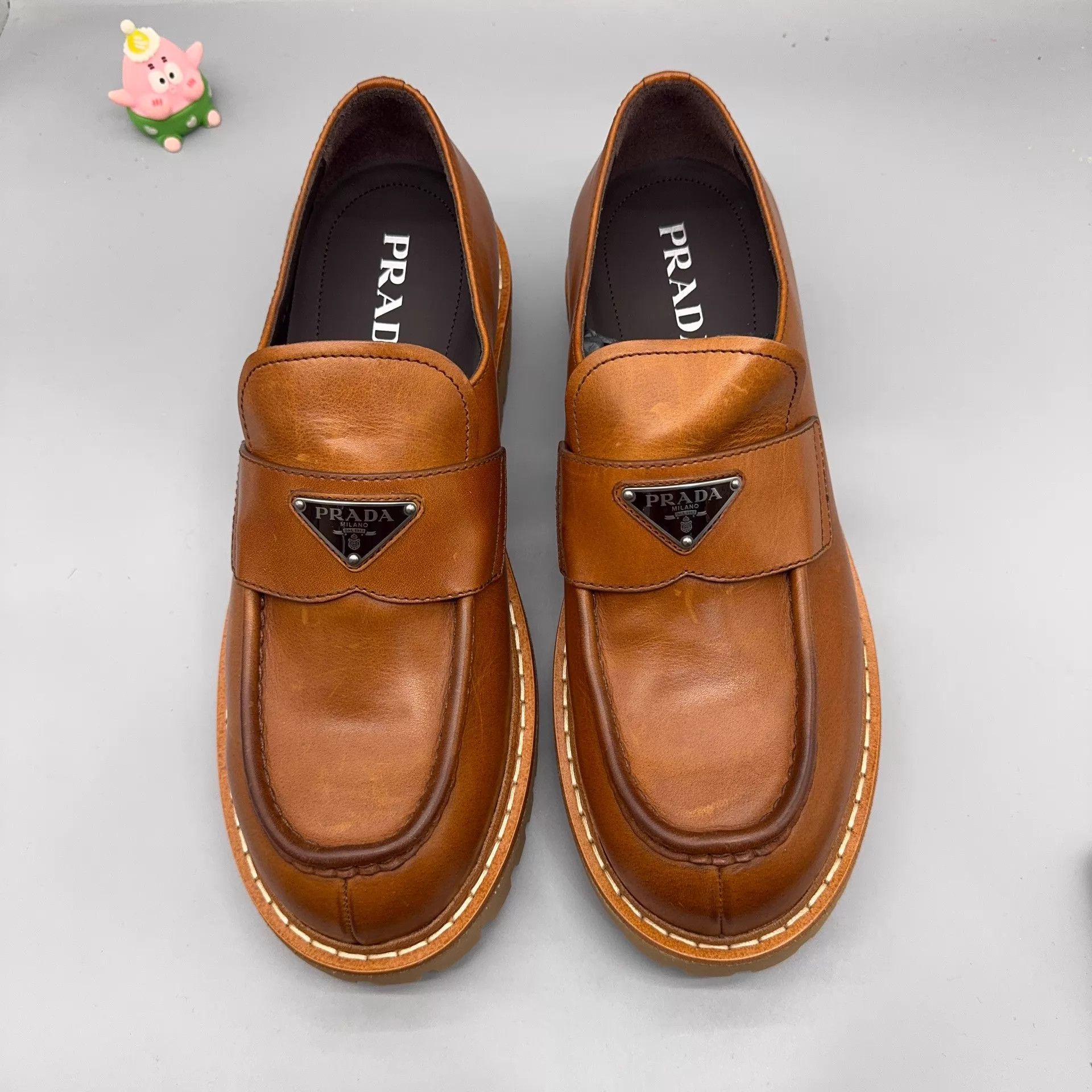 Prada PRADA Brown 6cm Loafers 43 Size US 9 / EU 42 - 2 Thumbnail