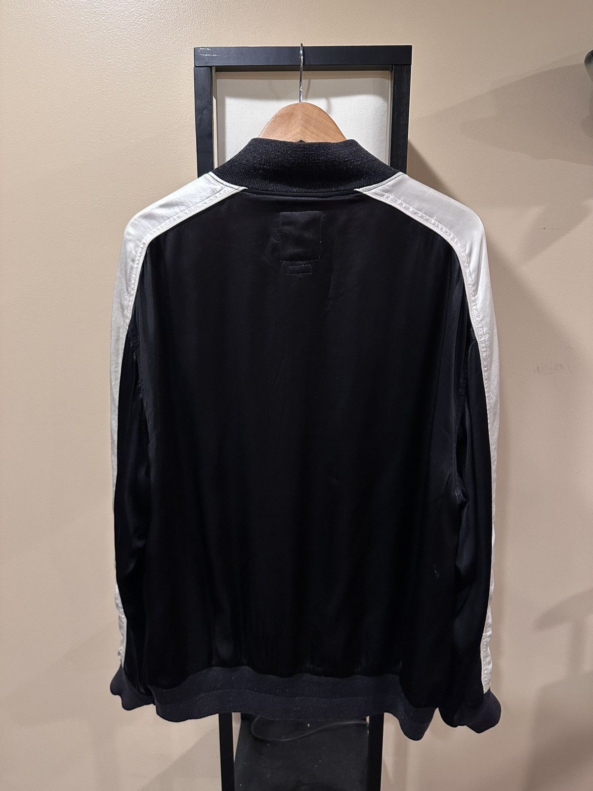 Japanese Brand Visvim Douglas Jkt SS21 Satin Black Zip Souvenir Jacket Size US XL / EU 56 / 4 - 2 Thumbnail