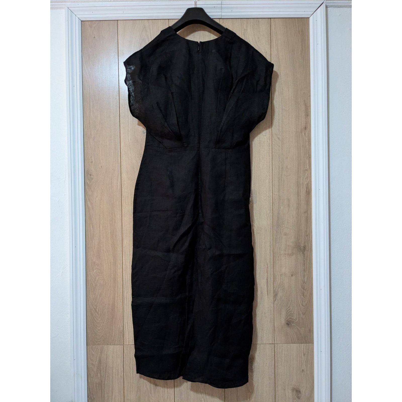 Banana Republic Banana Republic - Mari Draped Midi Dress/ 14 / Black / NWT Size XL / US 12-14 / IT 48-50 - 5 Thumbnail