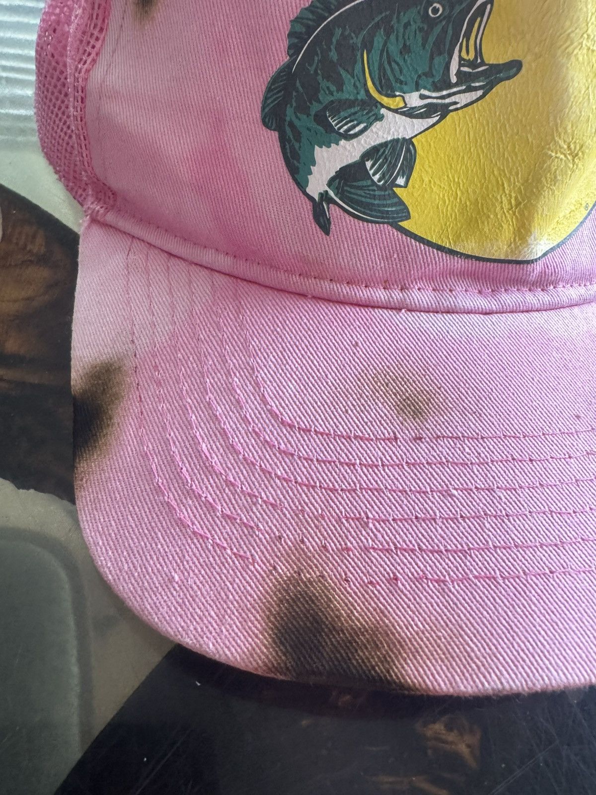 Bass Pro Shops HELL-SCORCHED MISPRINT BASS PRO SHOPS LOGO TRUCKER CAP RARE Size ONE SIZE - 4 Thumbnail