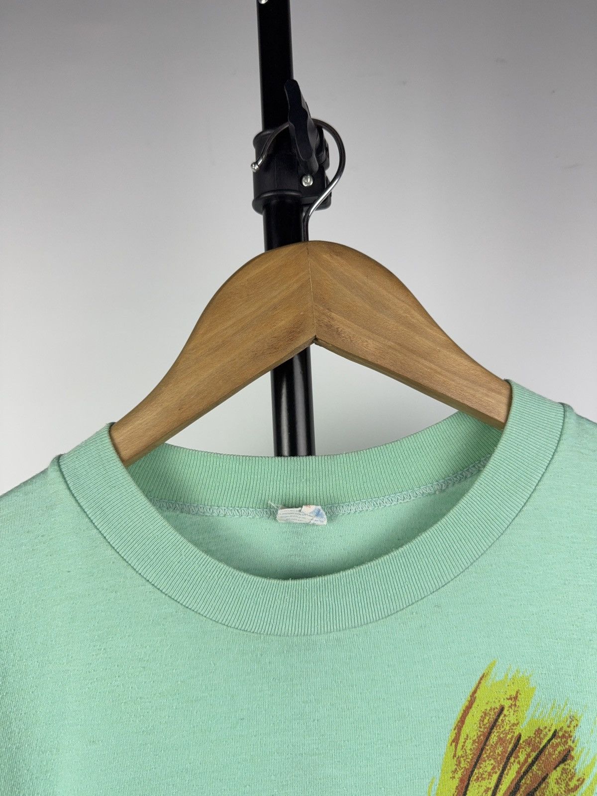 Adidas Vintage Retro Rare 80s Adidas Trefoil Logo Graphic Tee Green Size US M / EU 48-50 / 2 - 4 Thumbnail