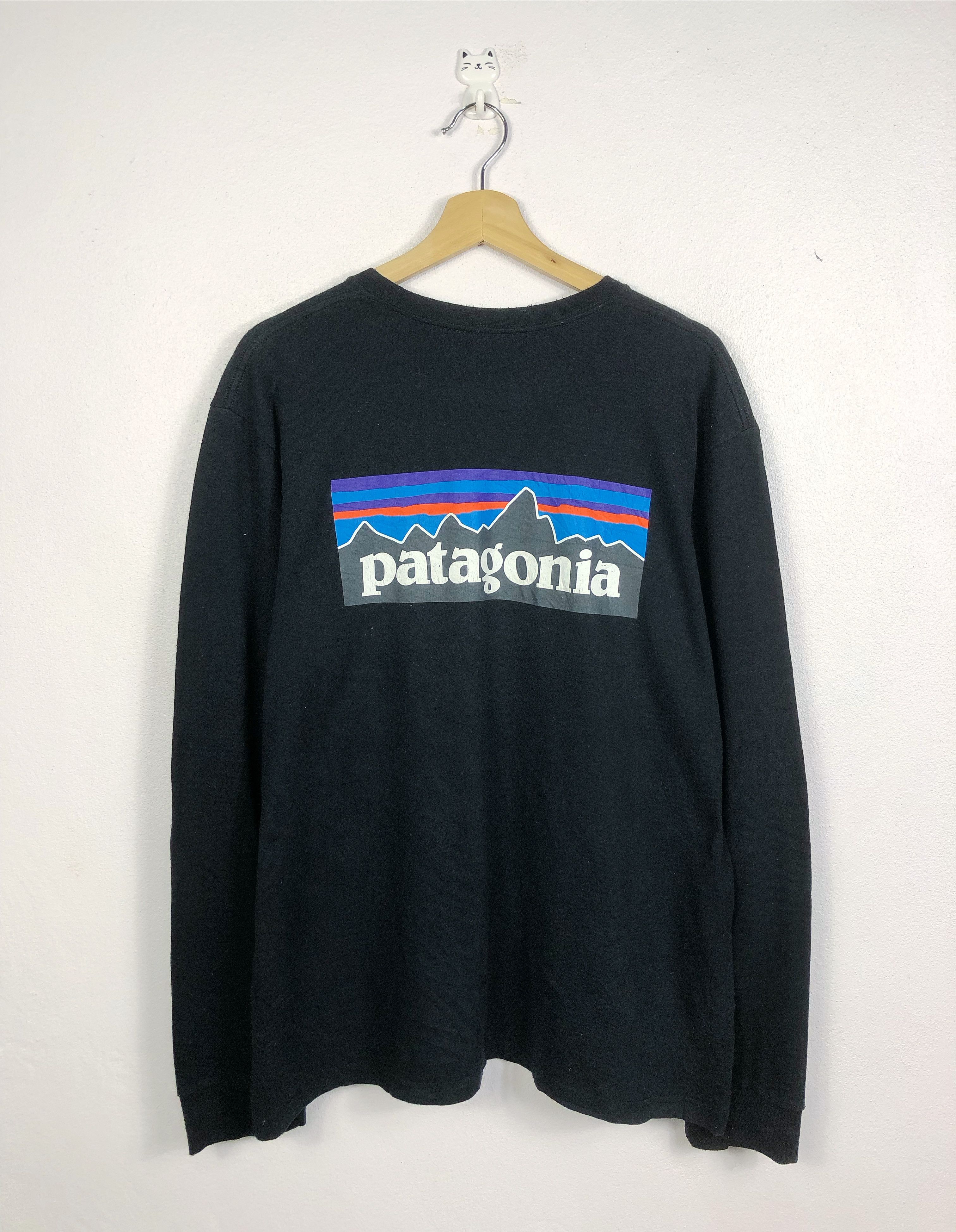 Patagonia Rare Patagonia Big Logo LS Tee Size US M / EU 48-50 / 2 - 1 Thumbnail