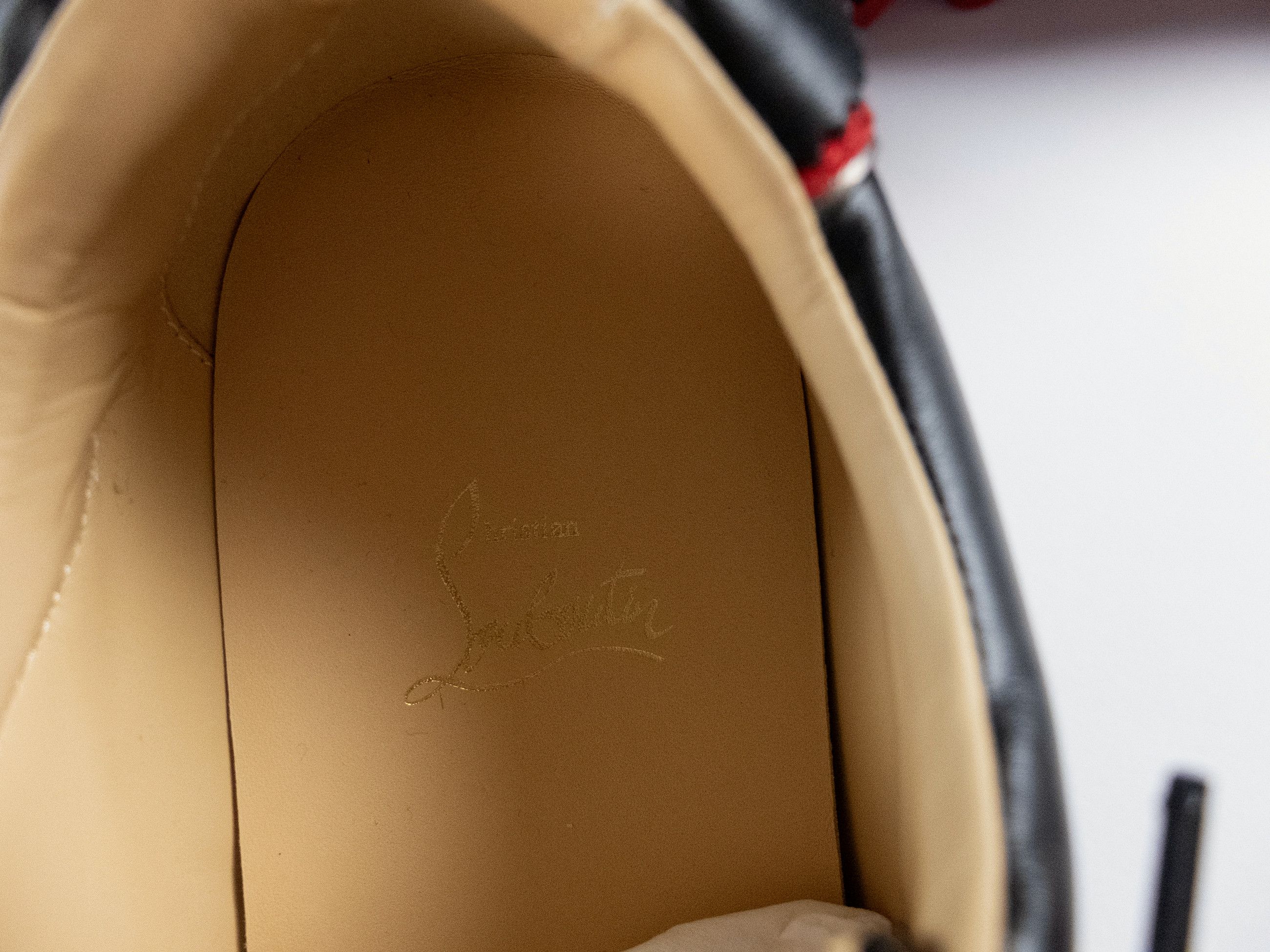 Christian Louboutin CHRISTIAN LOUBOUTIN Loubishark black leather sneakers 42.5 Size US 9.5 / EU 42-43 - 10 Thumbnail