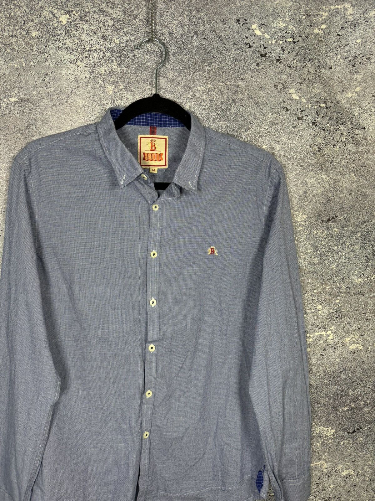 Baracuta × Vintage Baracuta Shirt Men’s Medium Blue Check Plain Mods SKA Size US M / EU 48-50 / 2 - 3 Thumbnail