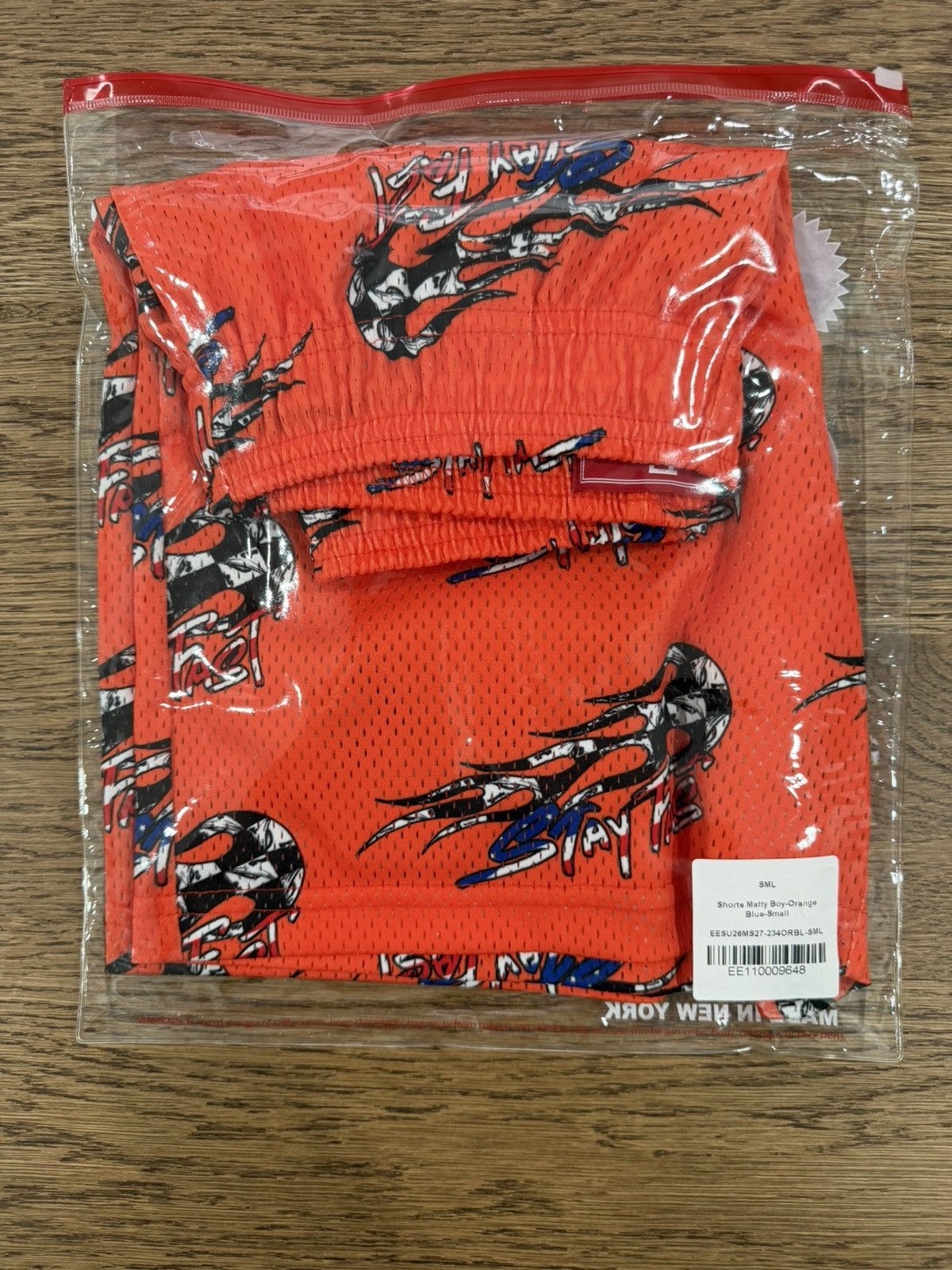 Matty Boy Eric Emanuel x Matty Boy Orange Stay Fast Shorts Size US 30 / EU 46 - 2 Thumbnail