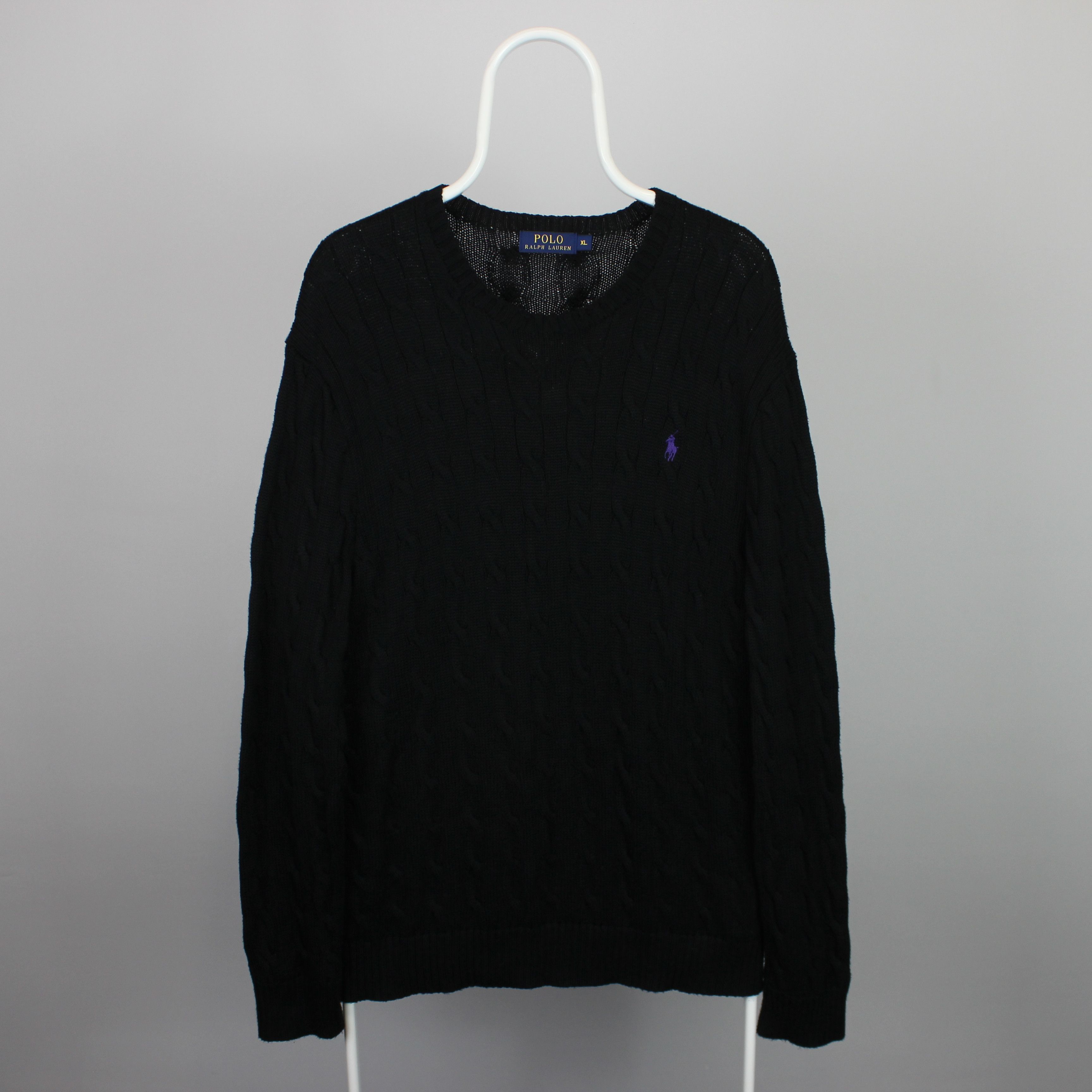 Polo Ralph Lauren Polo Ralph Lauren sweater knitwear XL black vintage Size US XL / EU 56 / 4 - 3 Thumbnail