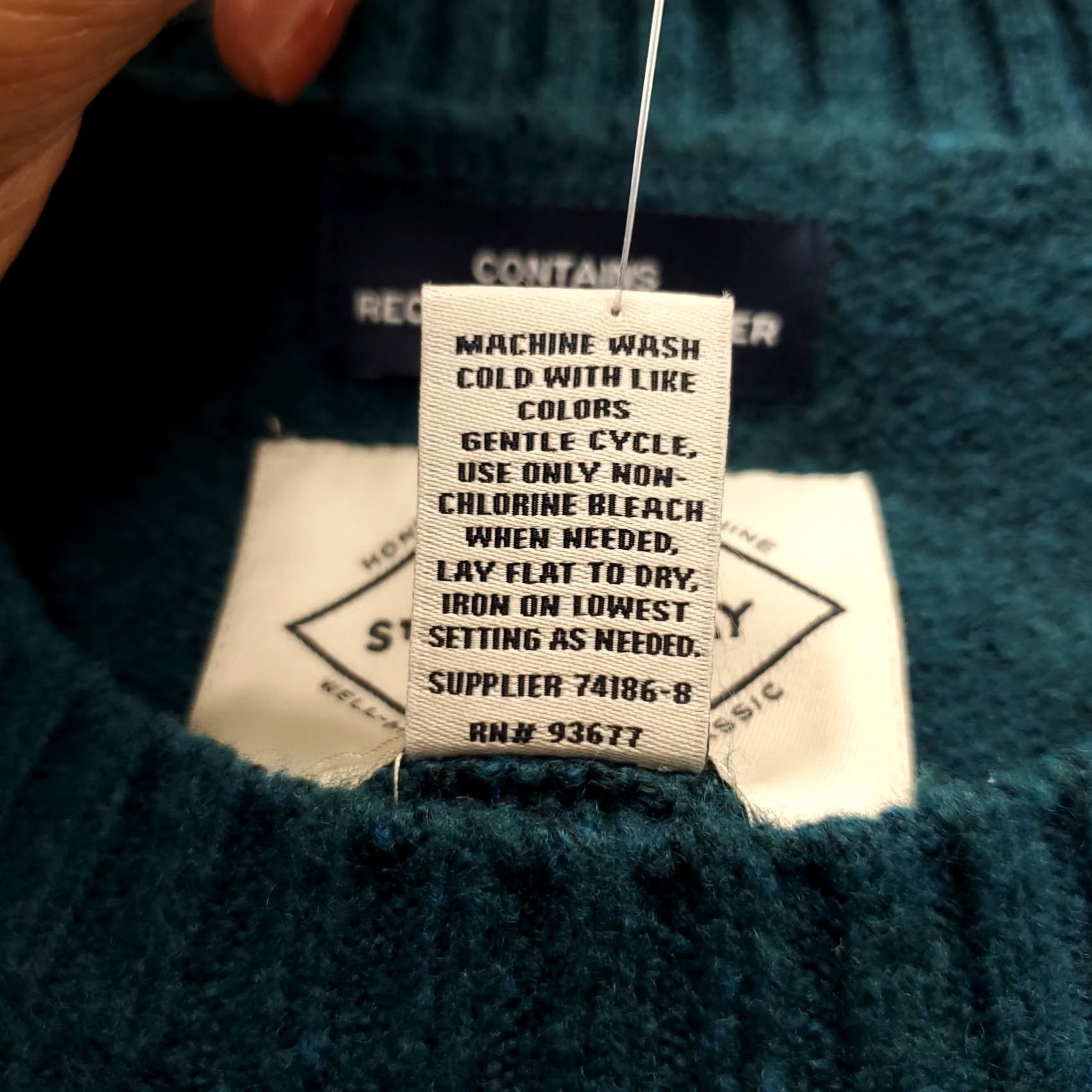 Vintage St. John's Bay Sweater Mens S Green Long Sleeve Crew Neck Classic Fit Super Soft Size US S / EU 44-46 / 1 - 7 Thumbnail